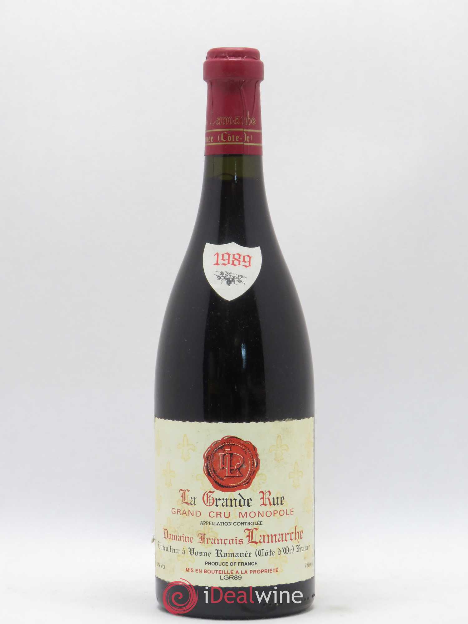 La Grande Rue Grand Cru Lamarche (Domaine) 1989 - Lot de 1 bouteille - 0