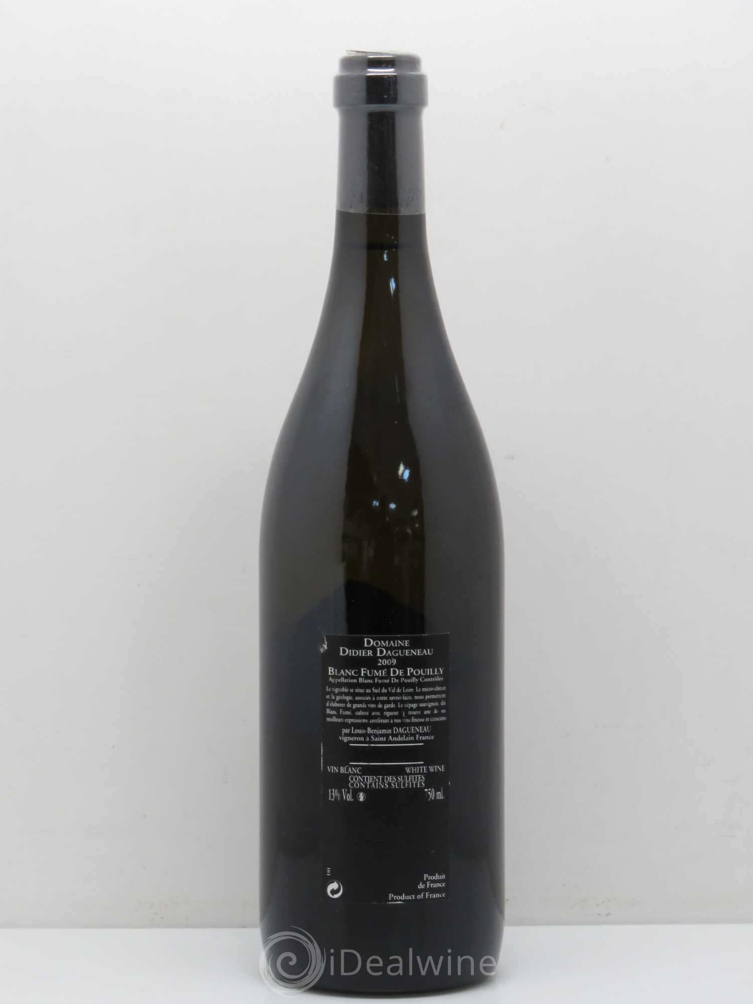 Vin de France (anciennement Pouilly-Fumé) Silex Dagueneau (Domaine Didier - Louis-Benjamin) 2009 - Lot de 1 bouteille - 1