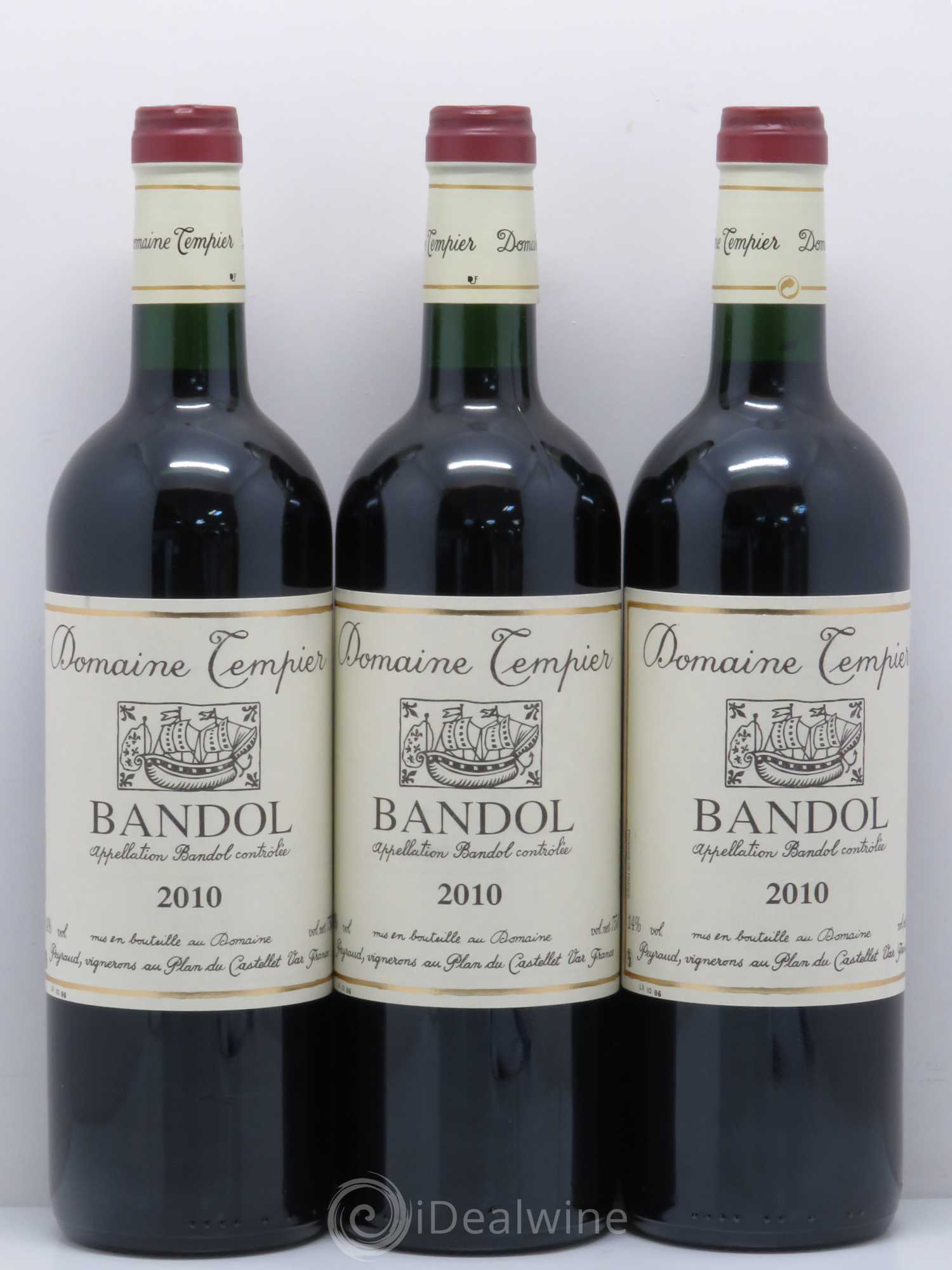 Bandol Domaine Tempier Famille Peyraud 2010 - Lot de 3 bouteilles - 0