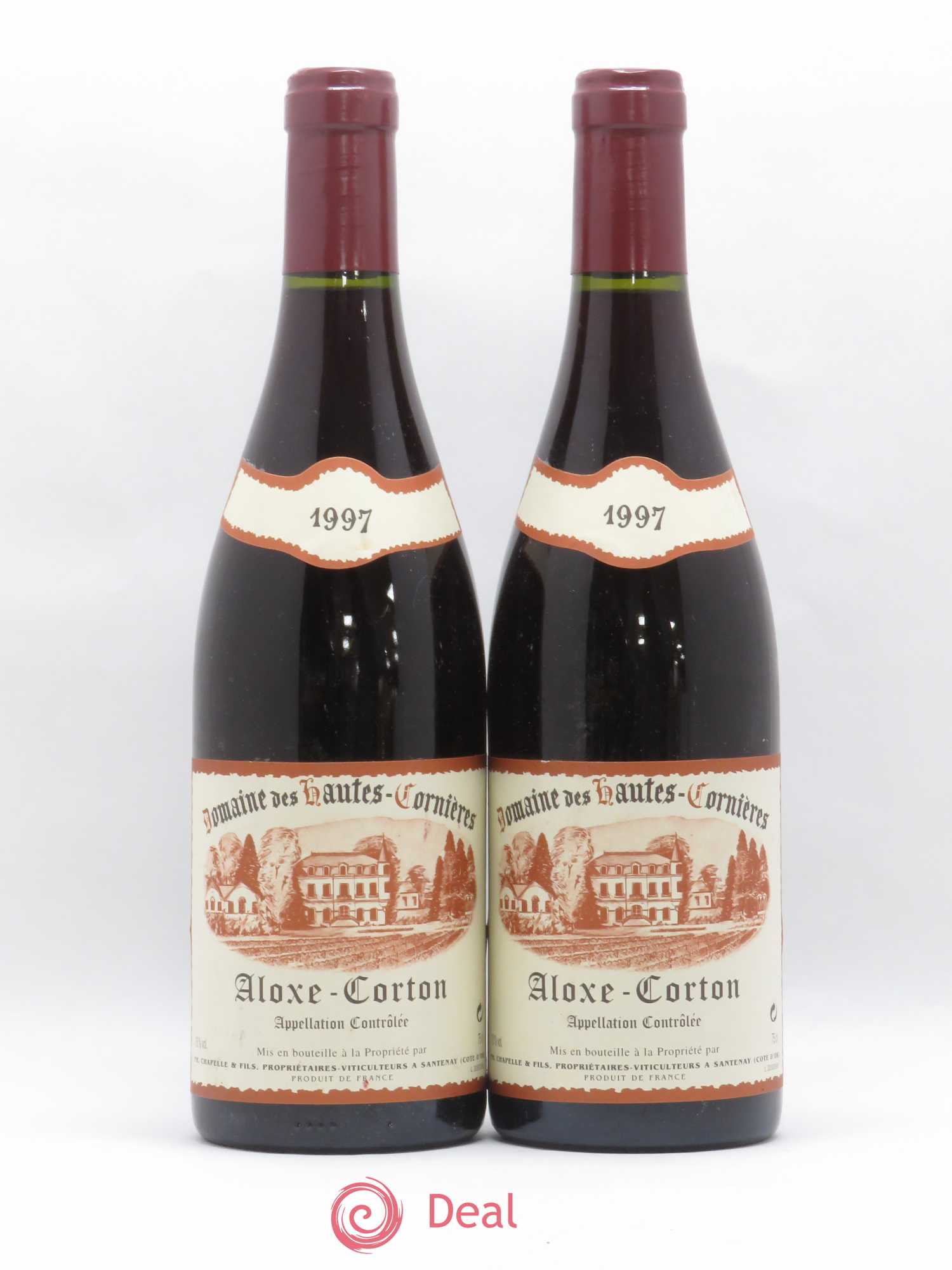 Aloxe-Corton Domaine des Hautes Cornieres Chapelle & Fils 1997 - Posten von 2 Flaschen - 0