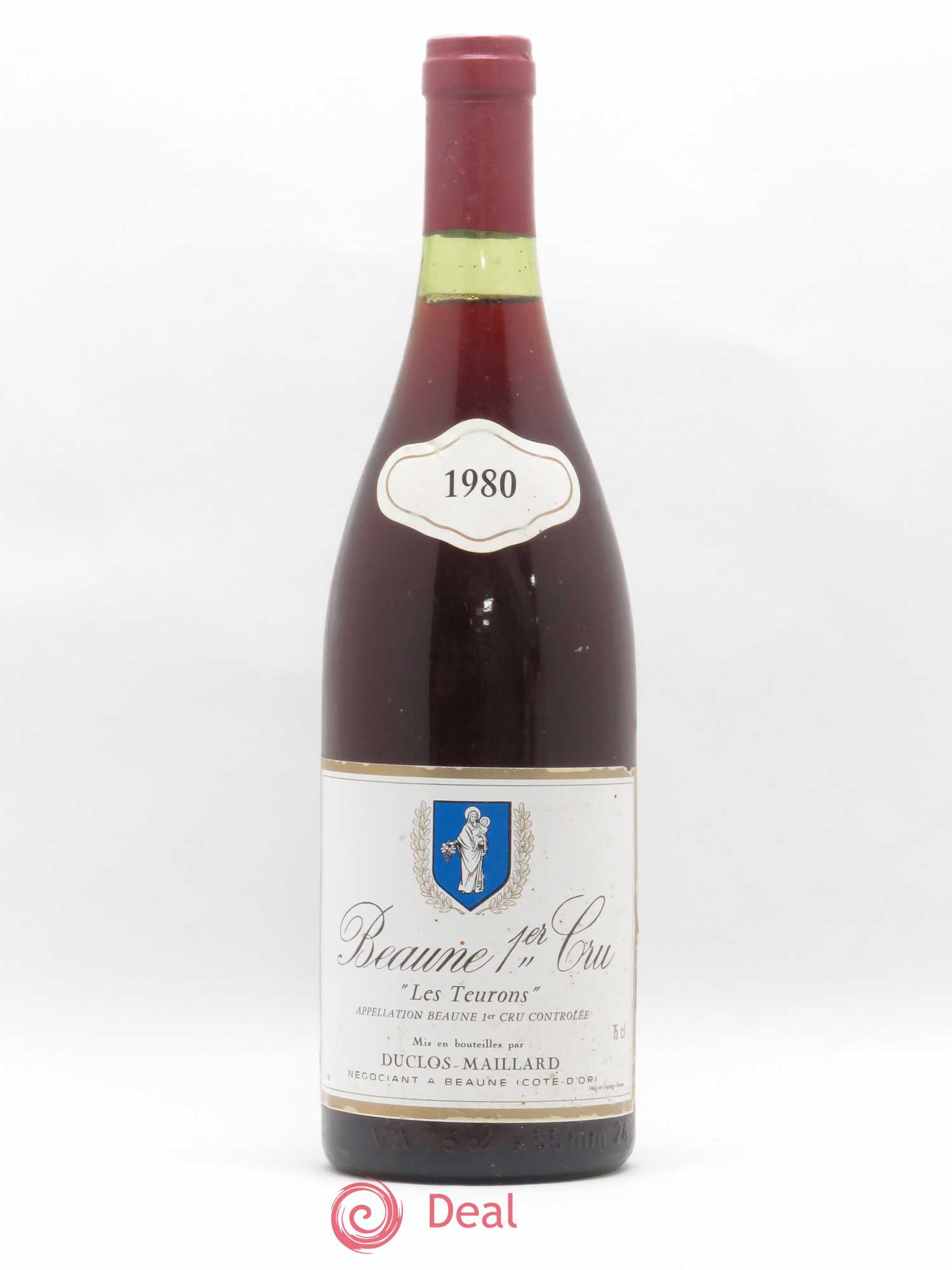 Beaune 1er Cru Les Teurons Duclos Maillard 1980 - Posten von 1 Flasche - 0