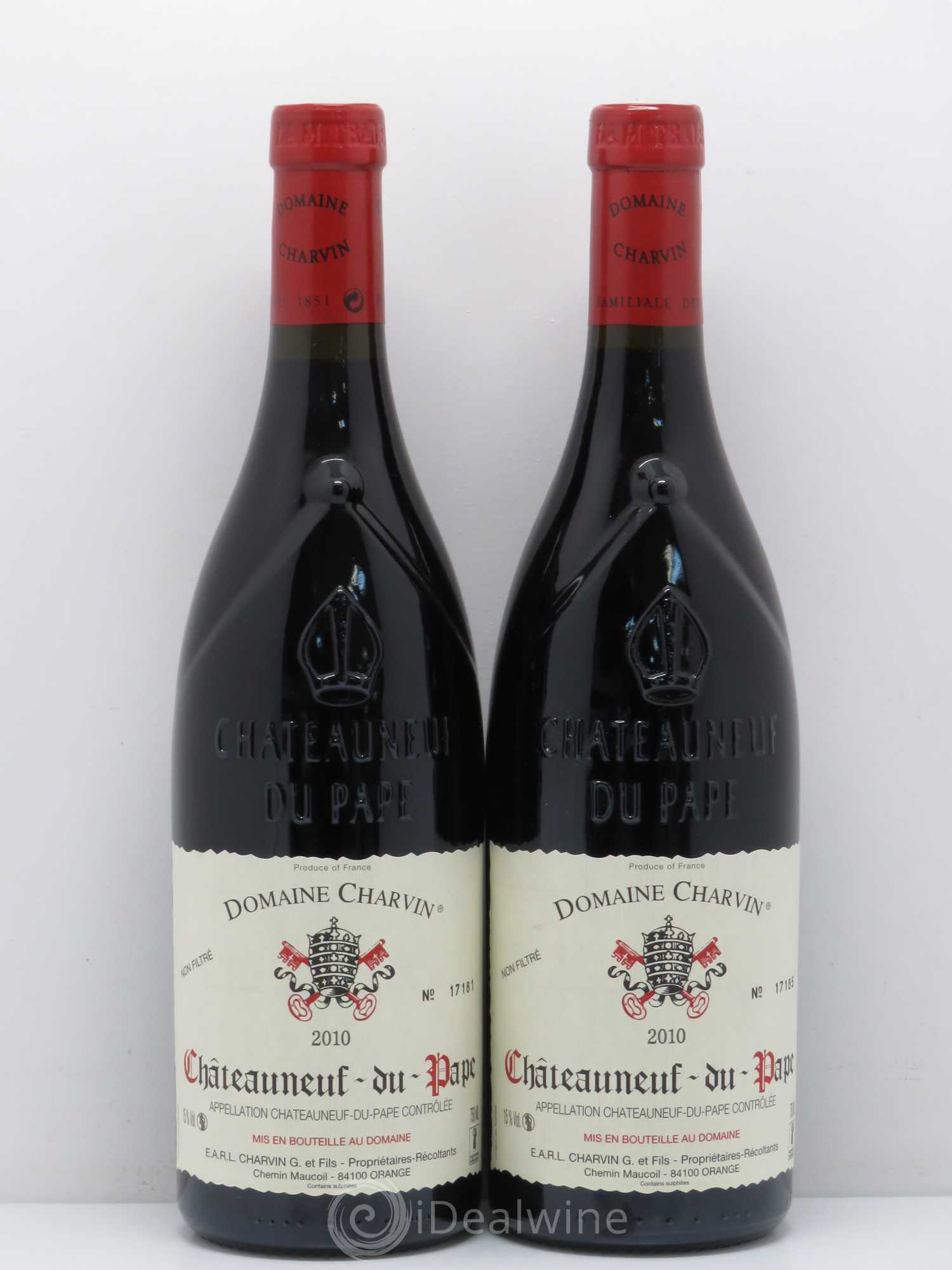 Châteauneuf-du-Pape Charvin (Domaine) 2010 - Lot de 2 bouteilles - 0