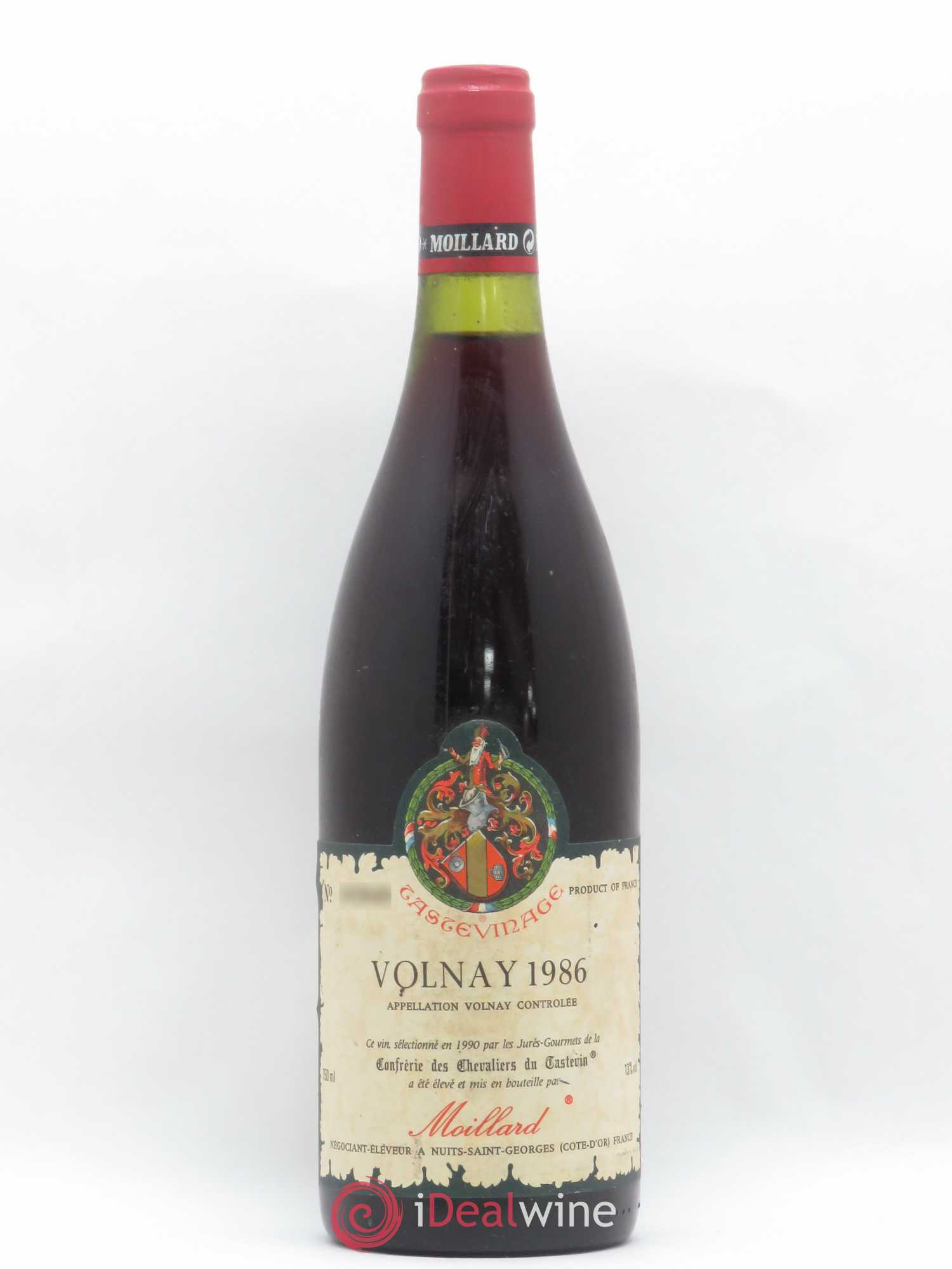 Volnay Tastevinage Moillard 1986 - Lot de 1 bouteille - 0