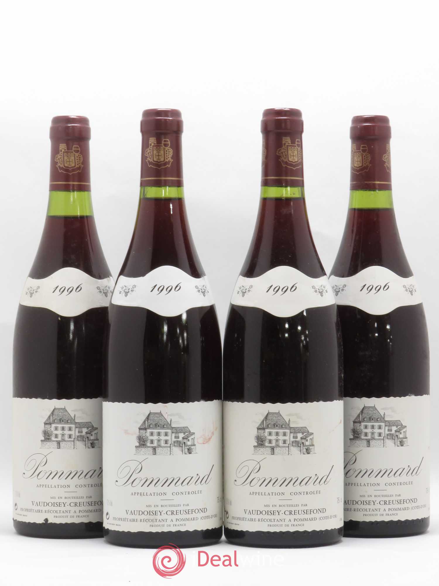 Pommard Vaudoisey Creusefond 1996 - Lot de 4 bouteilles - 0