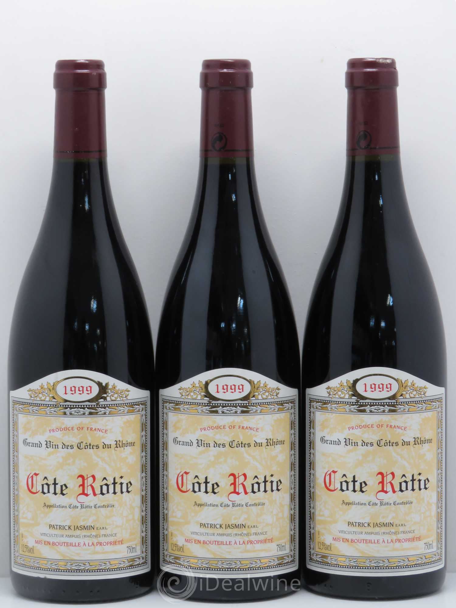 Côte-Rôtie Jasmin (Domaine) 1999 - Lot de 3 bouteilles - 0