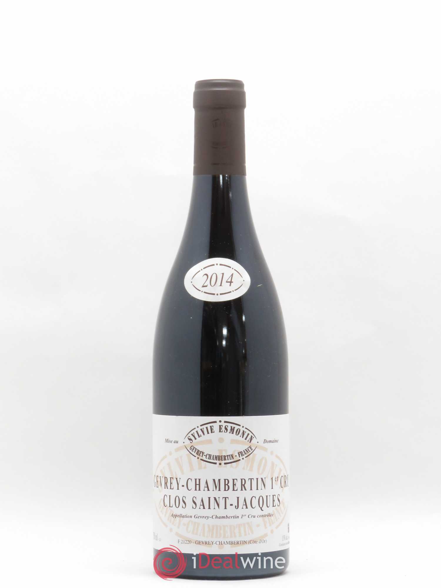 Gevrey-Chambertin 1er Cru Clos Saint Jacques Sylvie Esmonin 2014 - Lot de 1 bouteille - 0