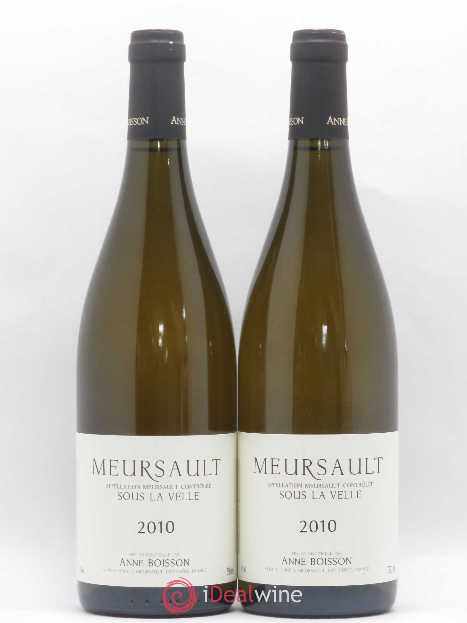 Meursault Sous la Velle Anne Boisson 2010 - Lot de 2 bouteilles - 0