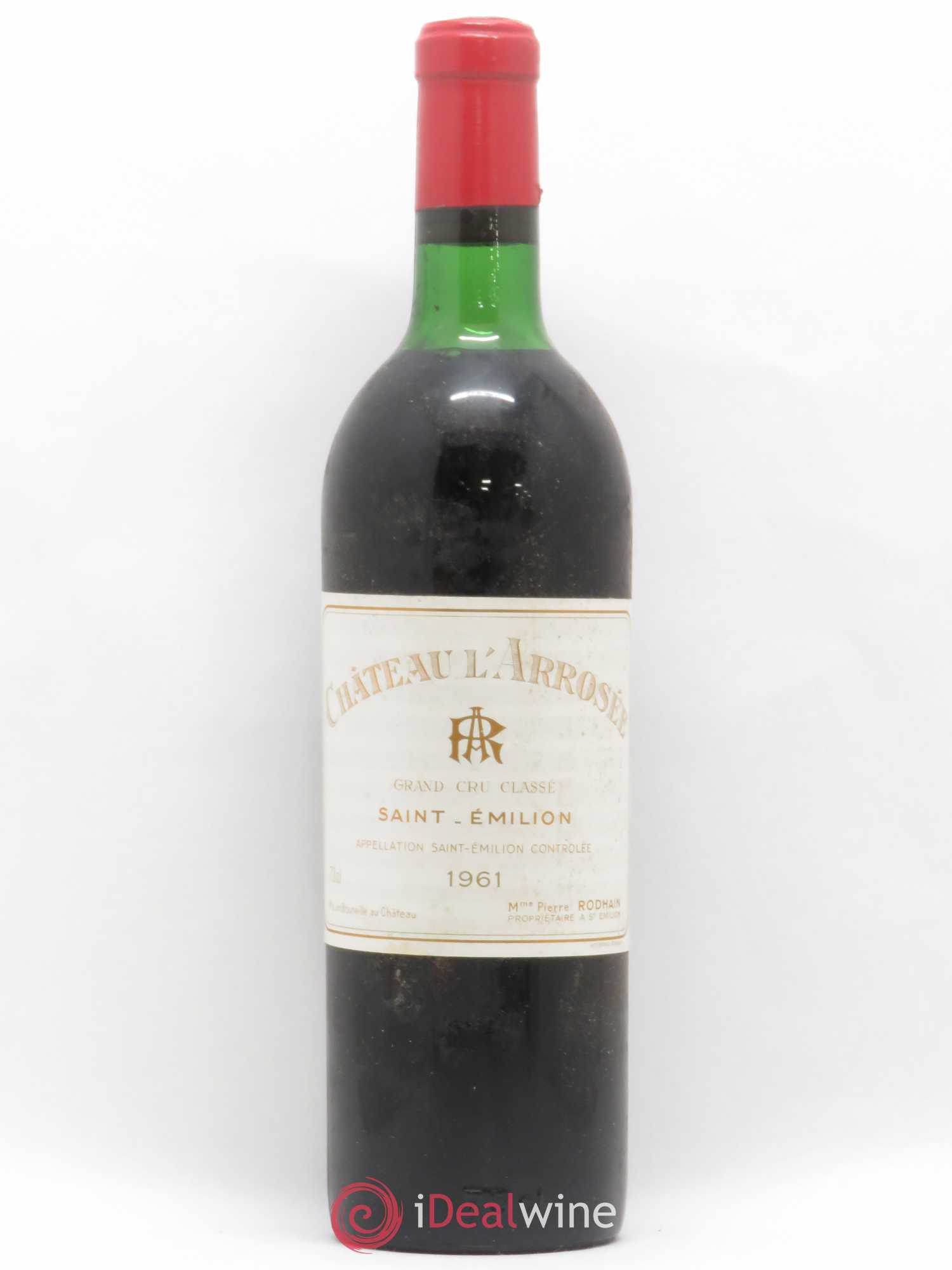 Château l' Arrosée Grand Cru Classé 1961 - Lot de 1 bouteille - 0