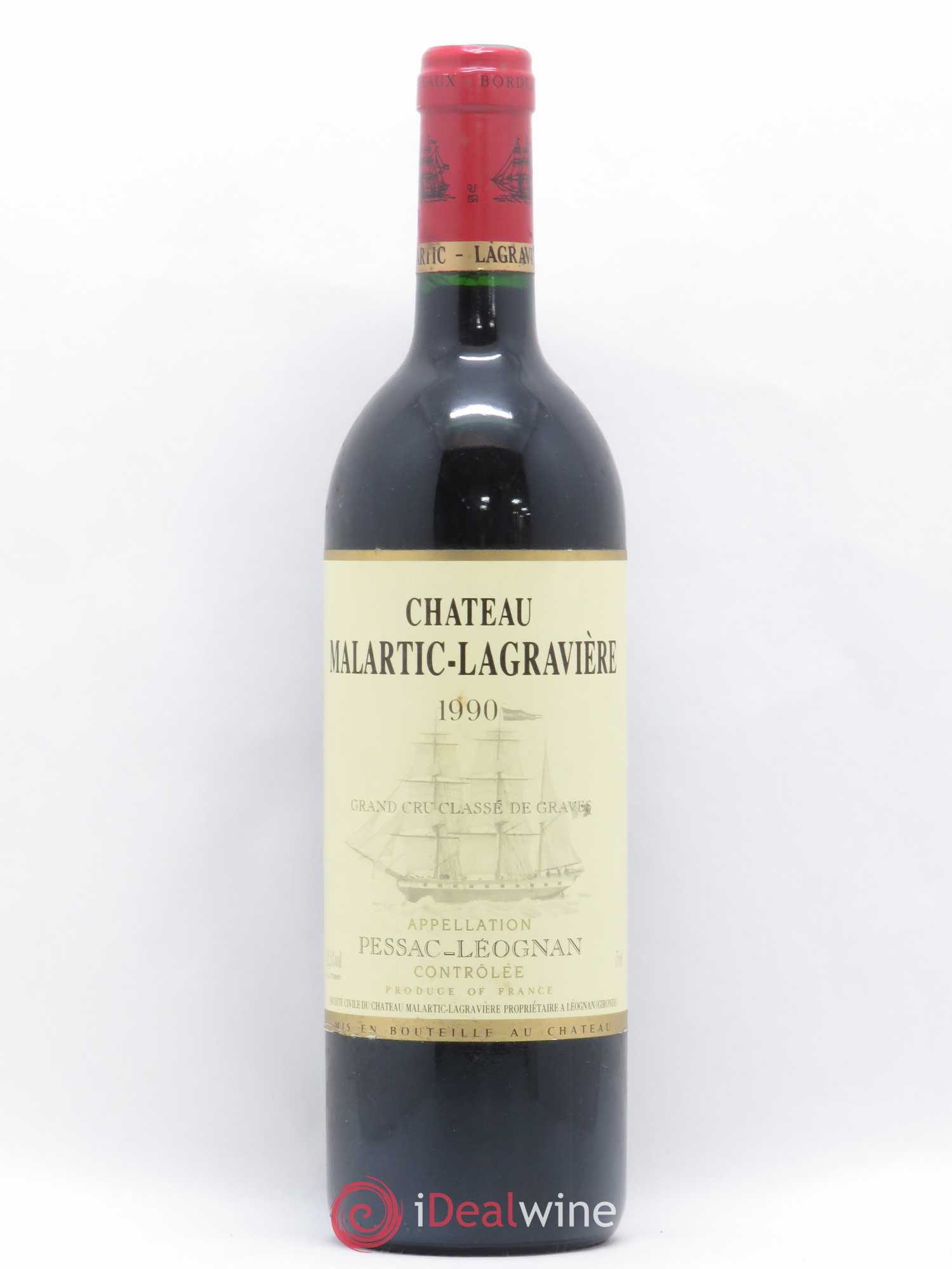 Château Malartic-Lagravière Cru Classé de Graves 1990 - Lot de 1 bouteille - 0