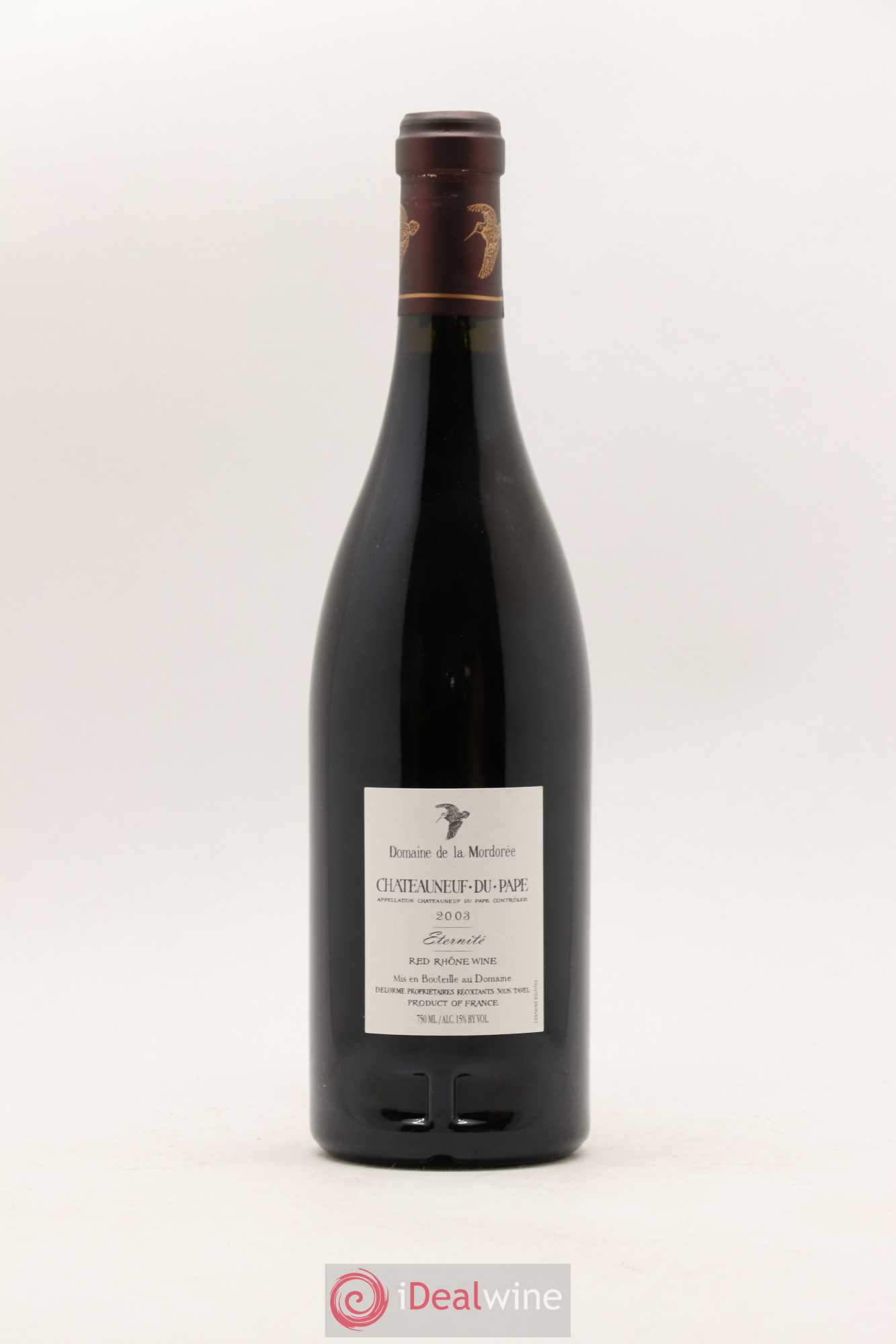 Châteauneuf-du-Pape La Plume du Peintre La Mordorée (Domaine de) 2003 - Lot de 1 bouteille - 1