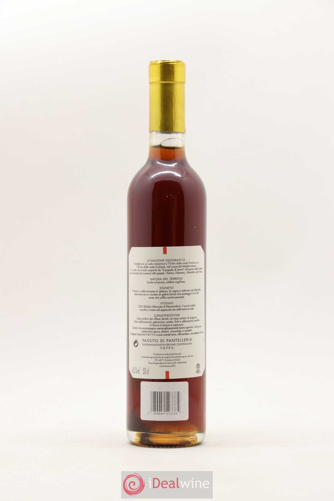 Passito di Pantelleria DOC Sangue d'Oro Carole Bouquet 50cl 2006 - Lotto di 1 bottiglia - 1