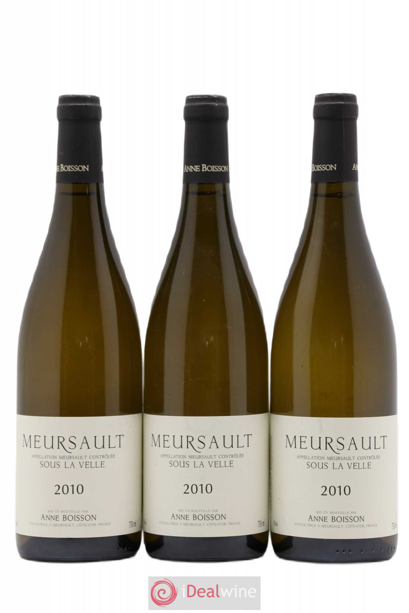 Meursault Sous la Velle Anne Boisson 2010 - Lot de 3 bouteilles - 0