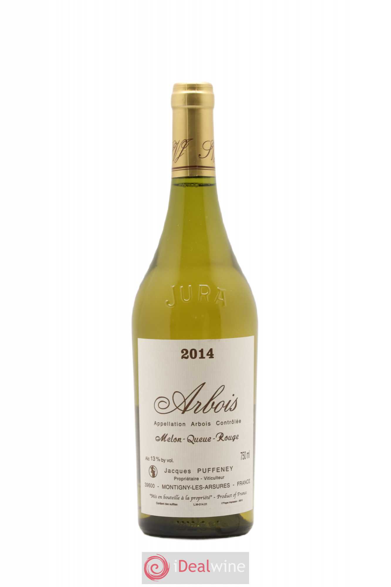 Arbois Melon Queue Rouge J.Puffeney 2014 - Lot de 1 bouteille - 0