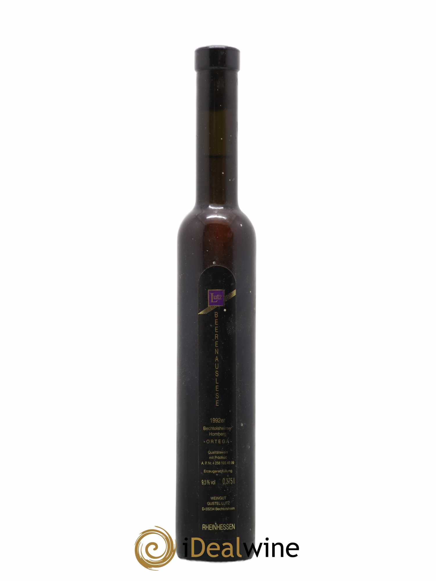 Allemagne Rheinhessen Bechtolsheimer Homberg Beerenauslese Ortega Lutz 1992 - Posten von 1 Demi-Flasche - 0