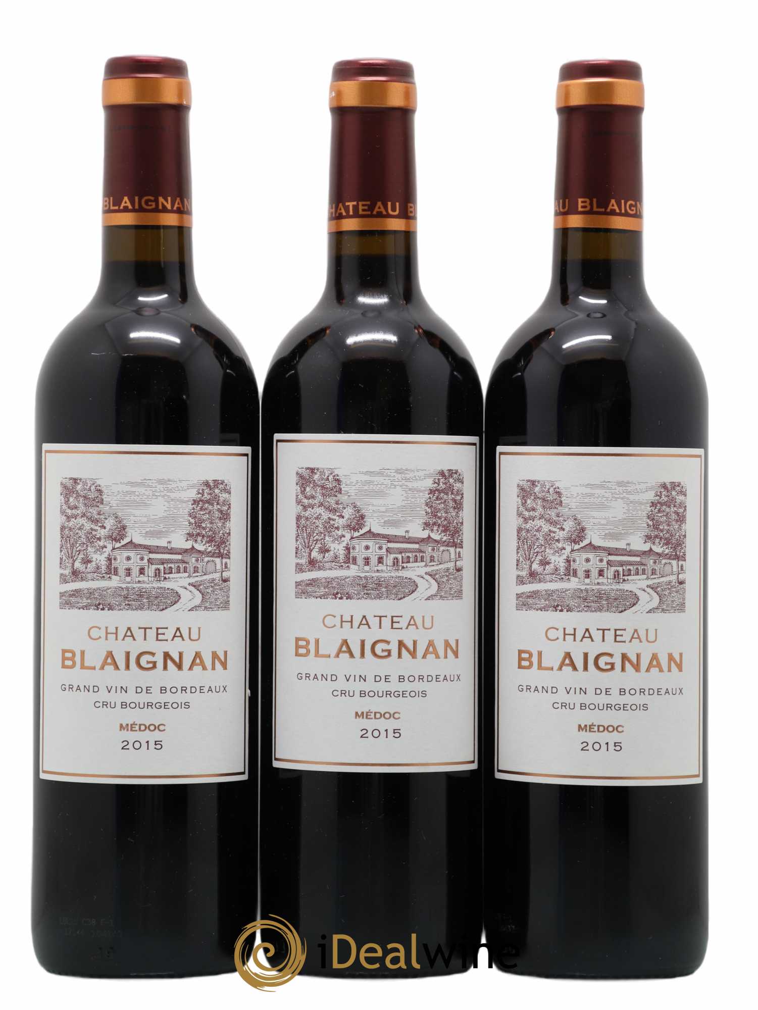 Château Blaignan Cru Bourgeois 2015 - Lot de 3 bouteilles - 0