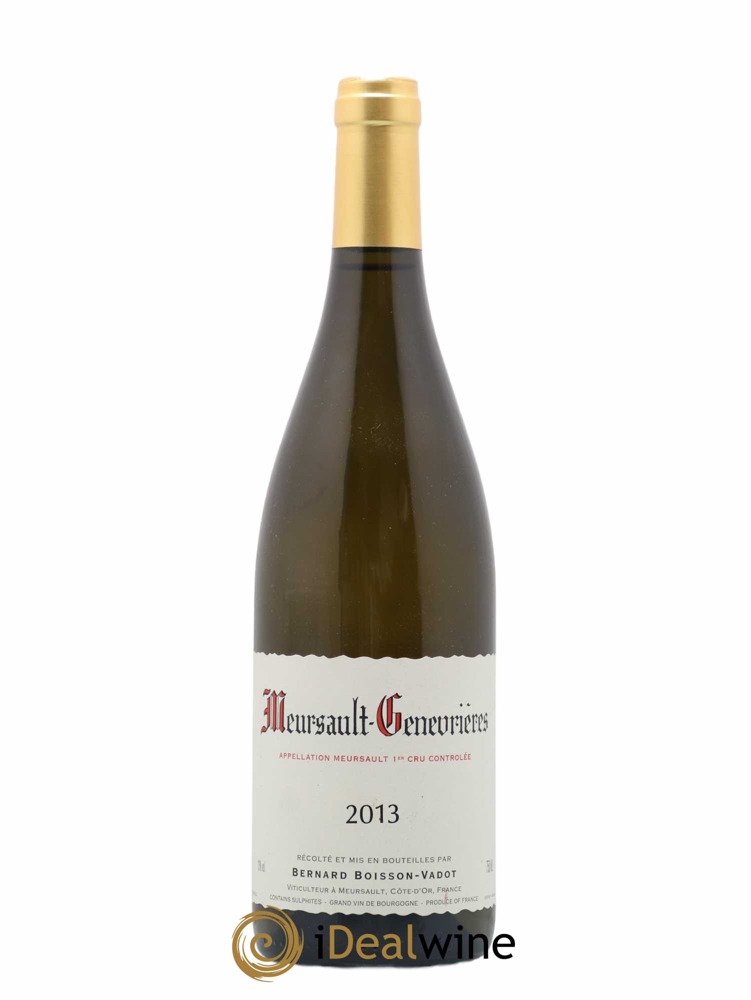 Meursault 1er Cru Genevrières Boisson-Vadot (Domaine) 2013 - Lot de 1 bouteille - 0