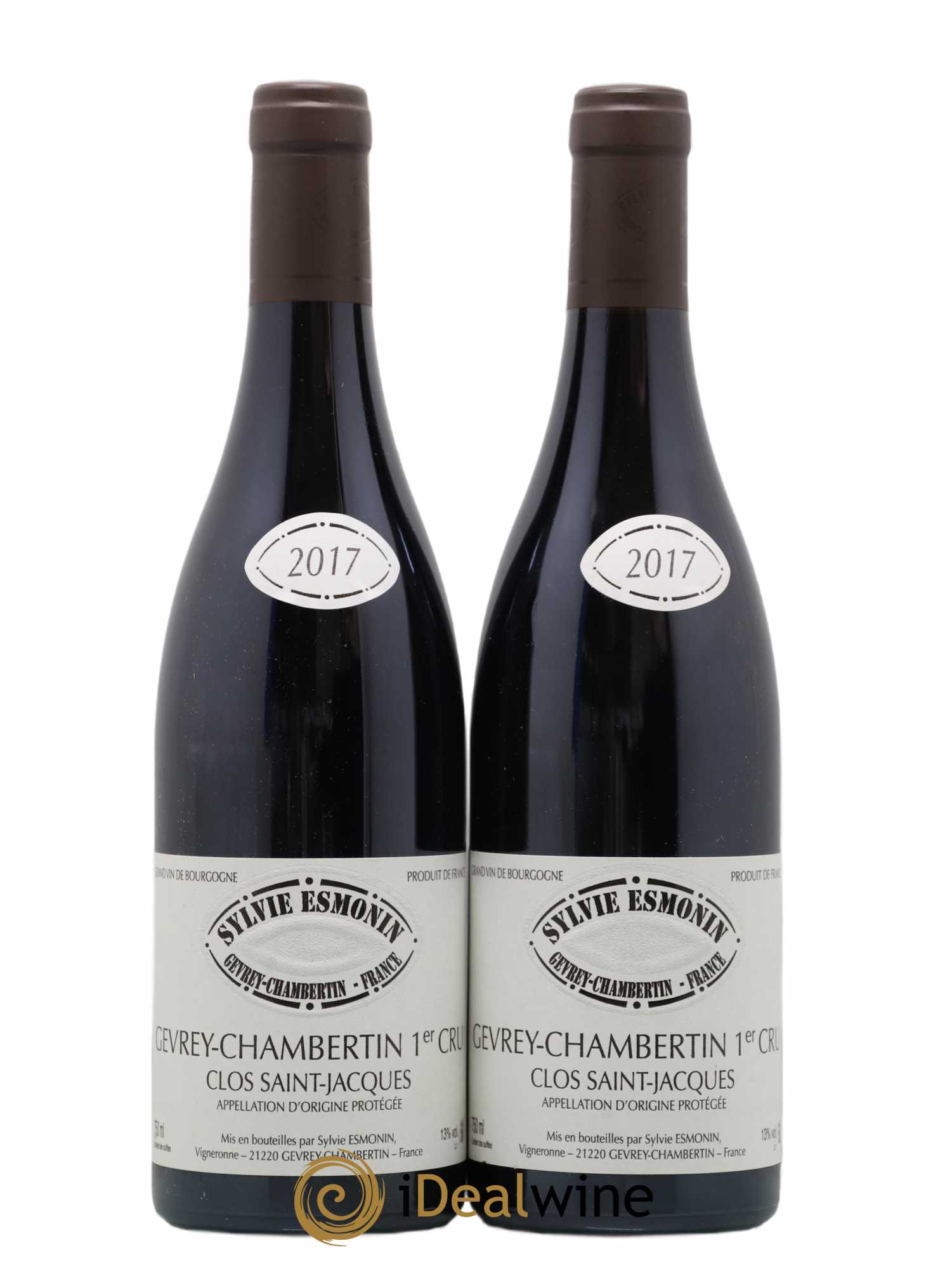 Gevrey-Chambertin 1er Cru Clos Saint Jacques Sylvie Esmonin 2017 - Lot de 2 bouteilles - 0