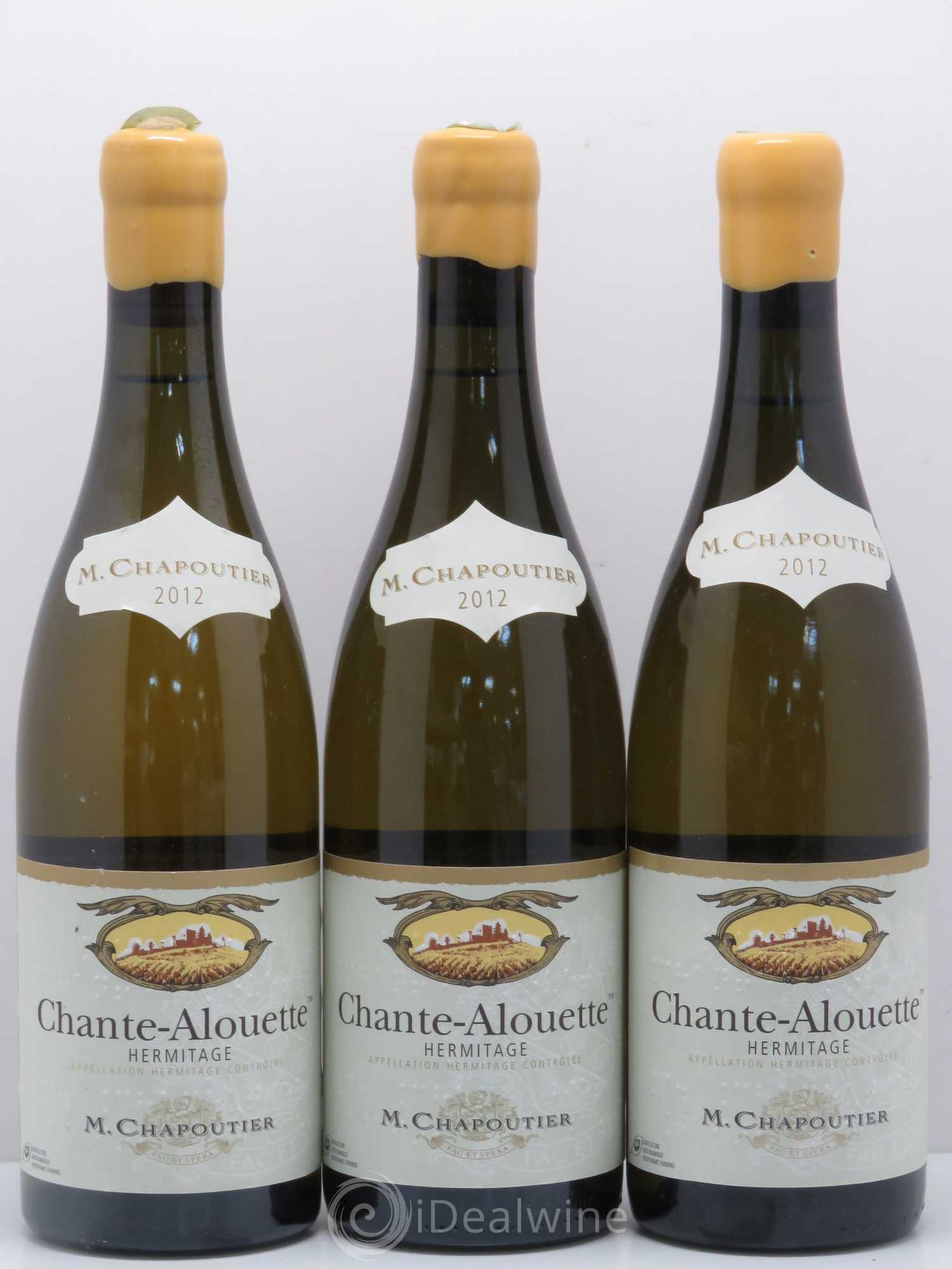 Hermitage Chante Alouette Chapoutier 2012 - Lot de 3 bouteilles - 0