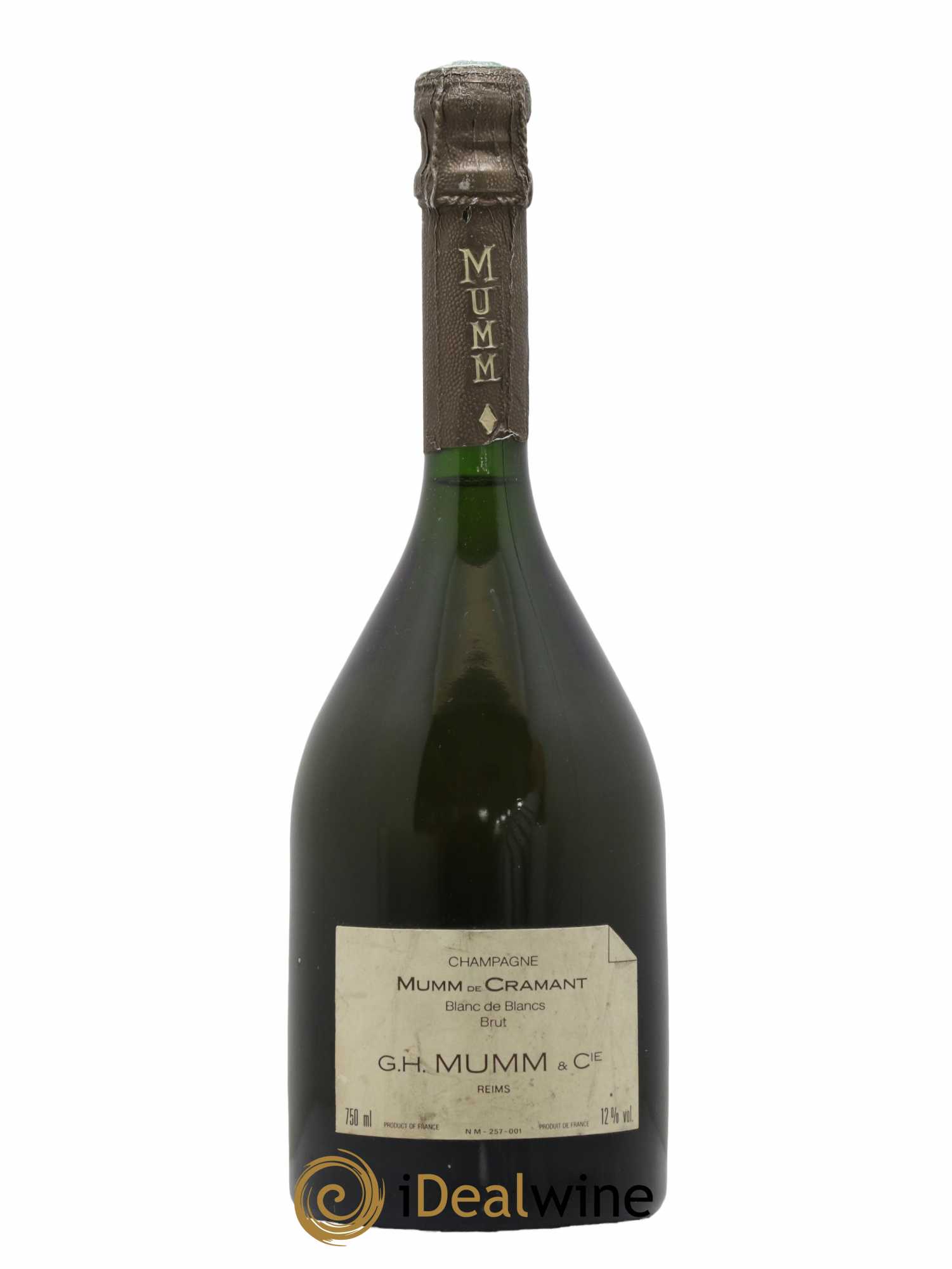 Champagne MUMM de Cramant Blanc de Blancs Brut - Lot de 1 bouteille - 0