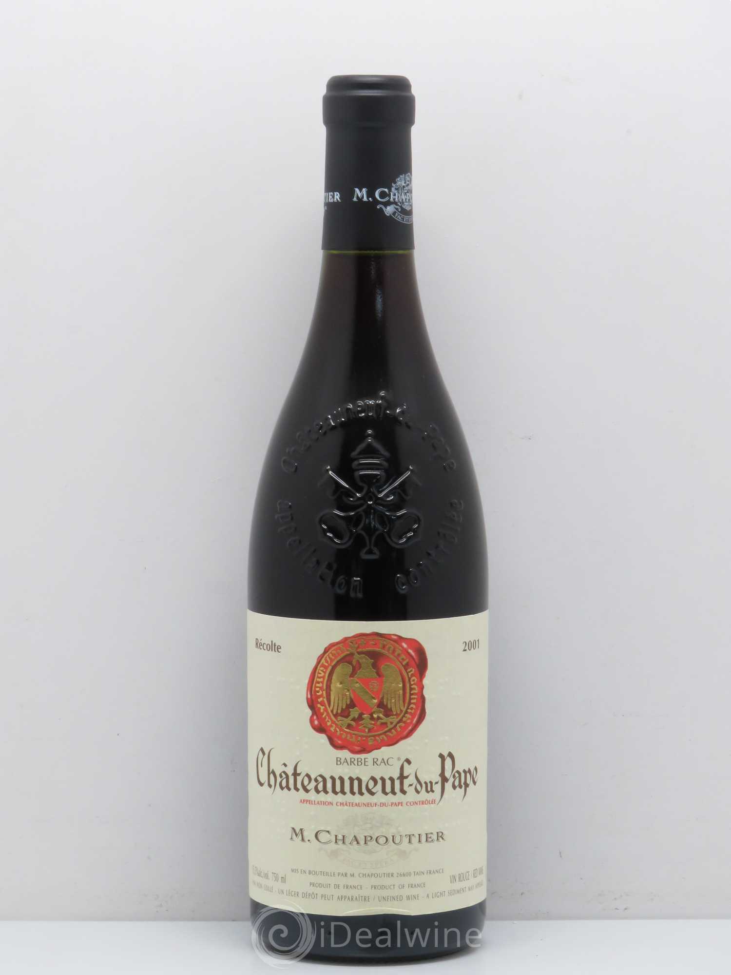 Châteauneuf-du-Pape Barbe Rac Chapoutier 2001 - Posten von 1 Flasche - 0
