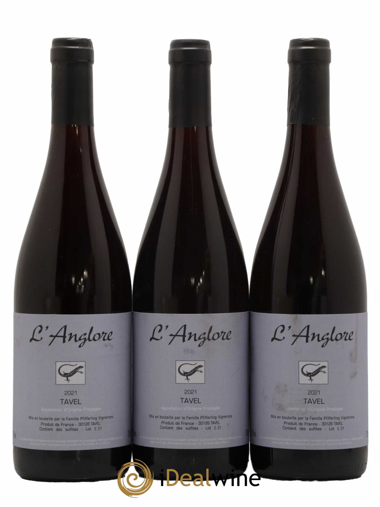 Tavel L'Anglore 2021 - Posten von 3 Flaschen - 0