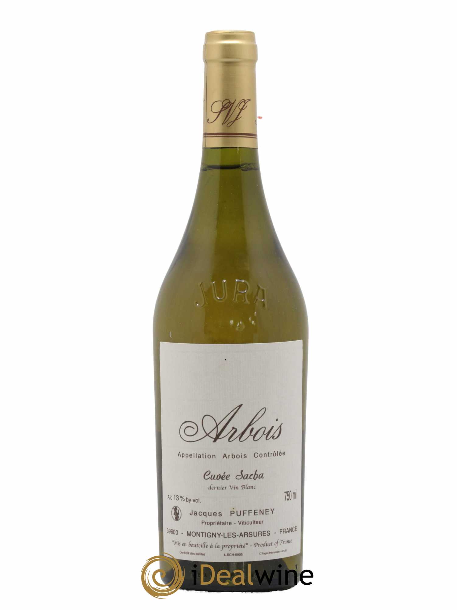 Arbois Cuvée Sacha Jacques Puffeney - Lot de 1 bouteille - 0