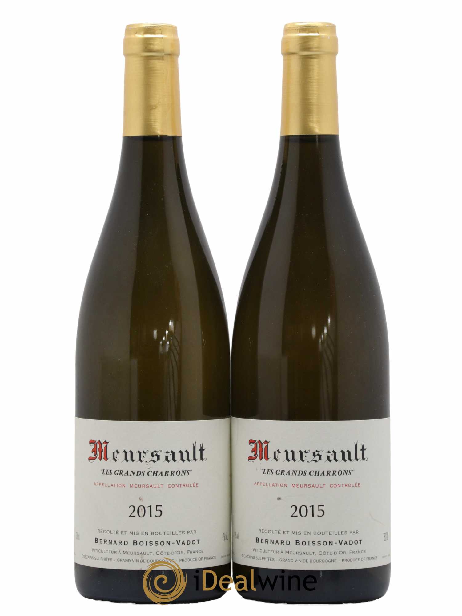 Meursault Les Grands Charrons Boisson-Vadot (Domaine) 2015 - Lot de 2 bouteilles - 0