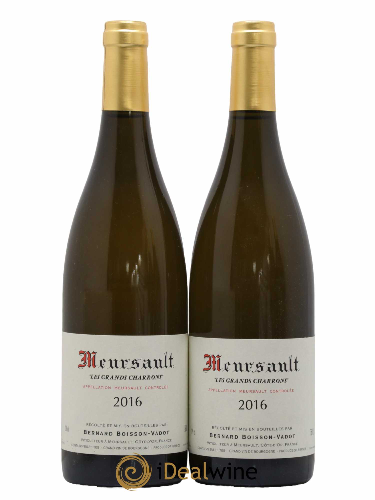 Meursault Les Grands Charrons Boisson-Vadot (Domaine) 2016 - Lot de 2 bouteilles - 0