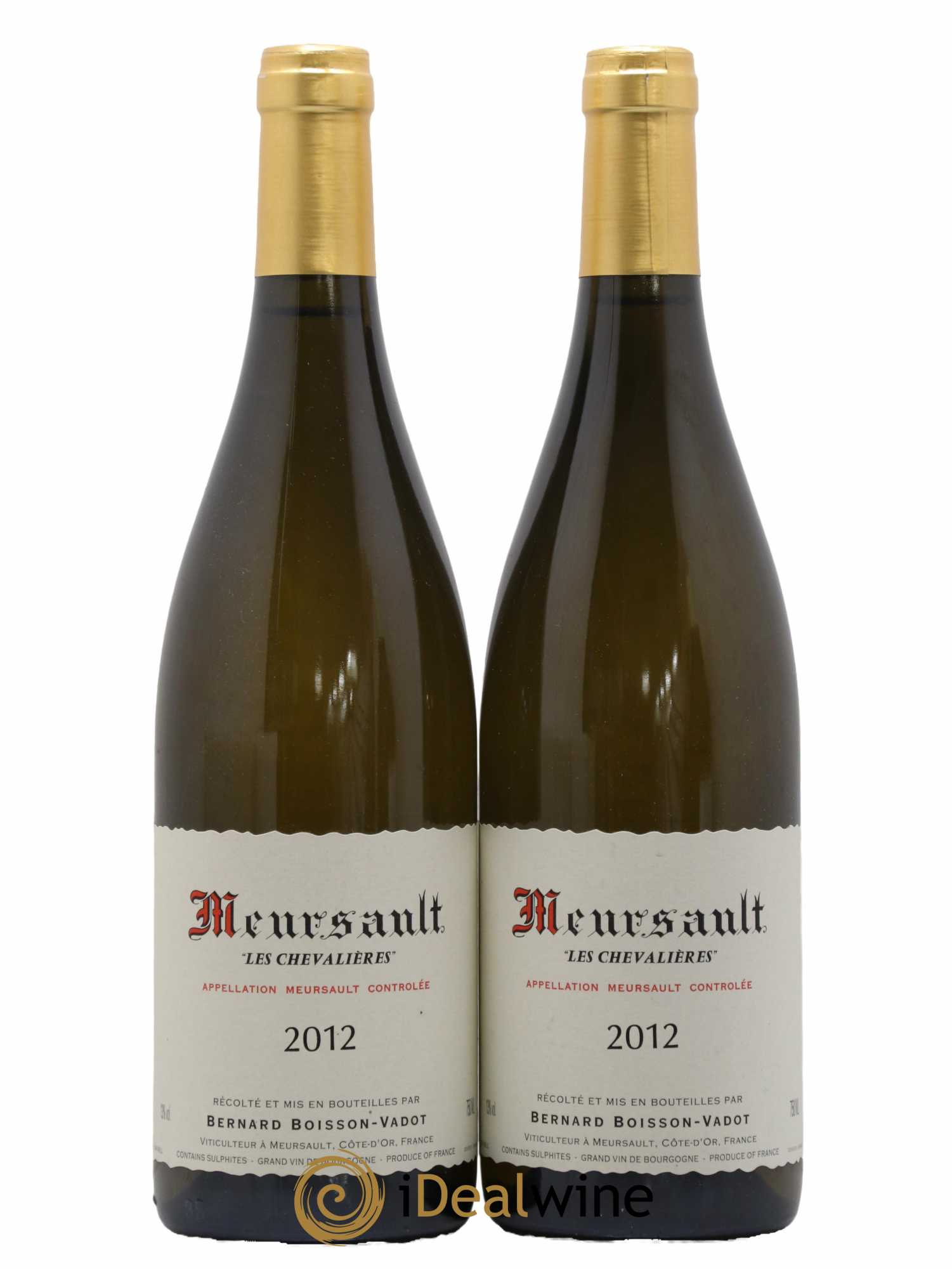 Meursault Les Chevalières Boisson-Vadot (Domaine) 2012 - Lot de 2 bouteilles - 0