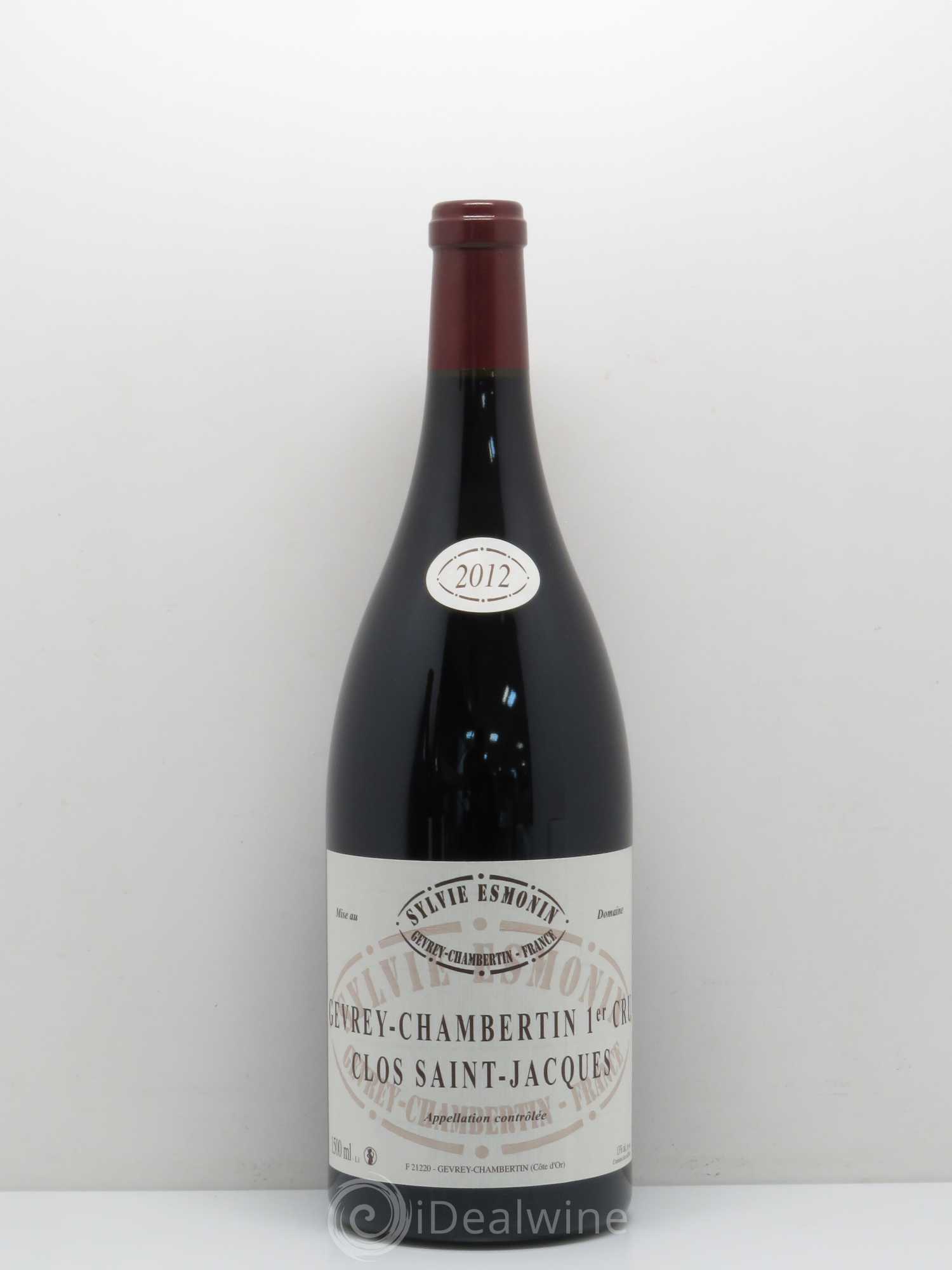 Gevrey-Chambertin 1er Cru Clos Saint Jacques Sylvie Esmonin 2012 - Lot de 1 magnum - 0