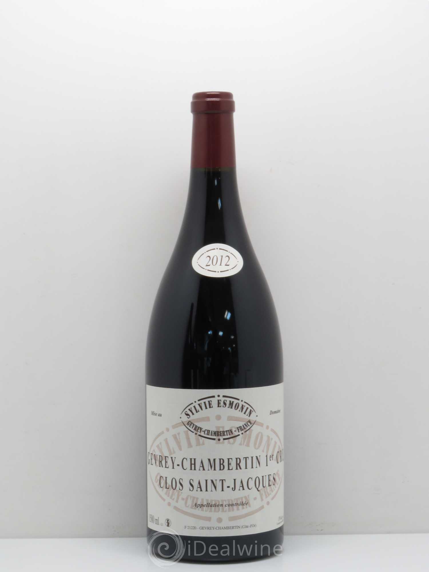 Gevrey-Chambertin 1er Cru Clos Saint Jacques Sylvie Esmonin 2012 - Lot de 1 magnum - 0
