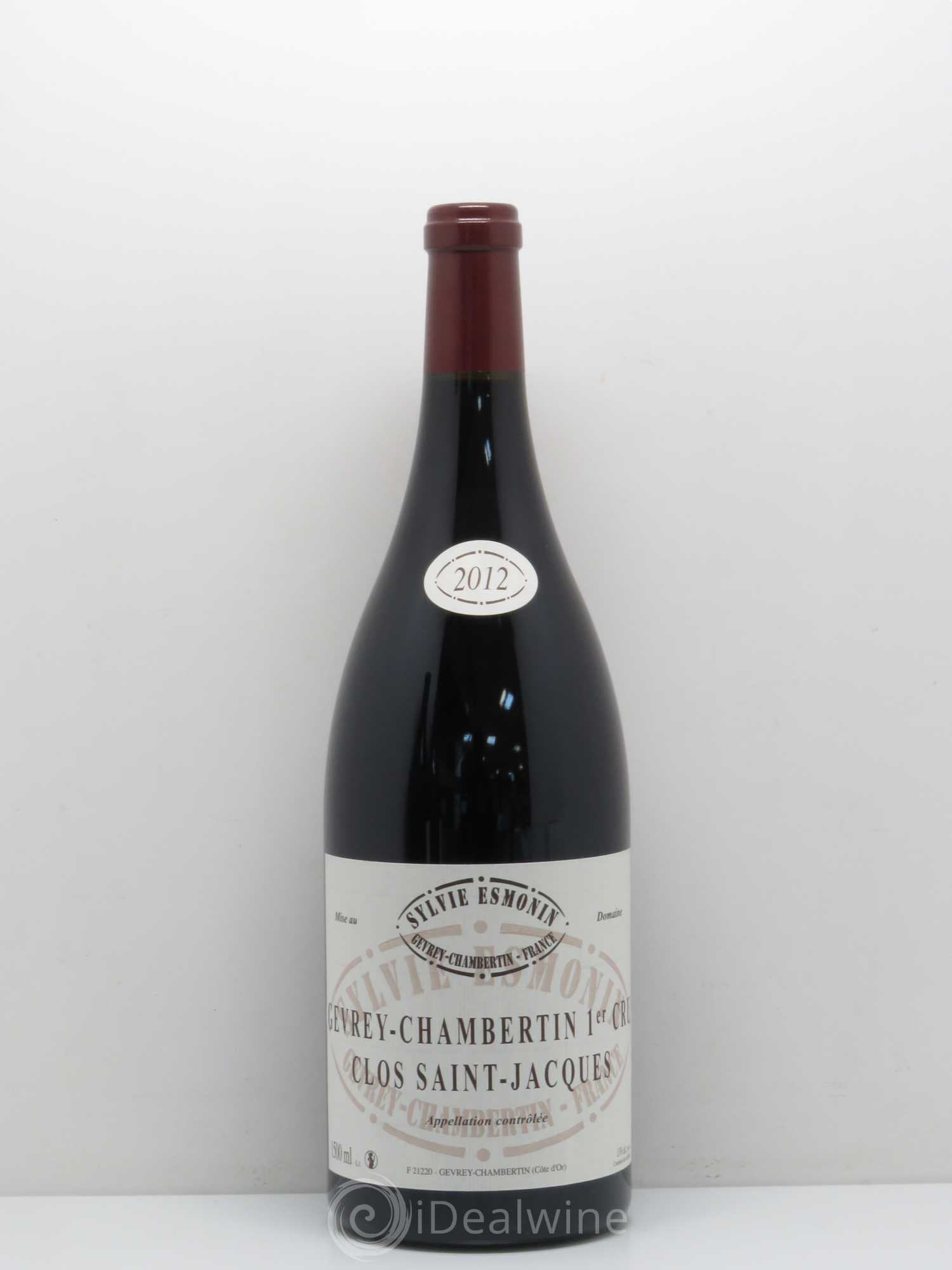 Gevrey-Chambertin 1er Cru Clos Saint Jacques Sylvie Esmonin 2012 - Lot de 1 magnum - 0