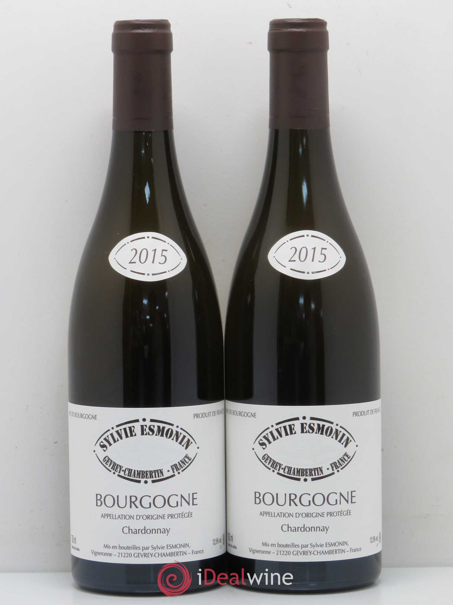 Bourgogne Chardonnay - Sylvie Esmonin 2015 - Posten von 2 Flaschen - 0