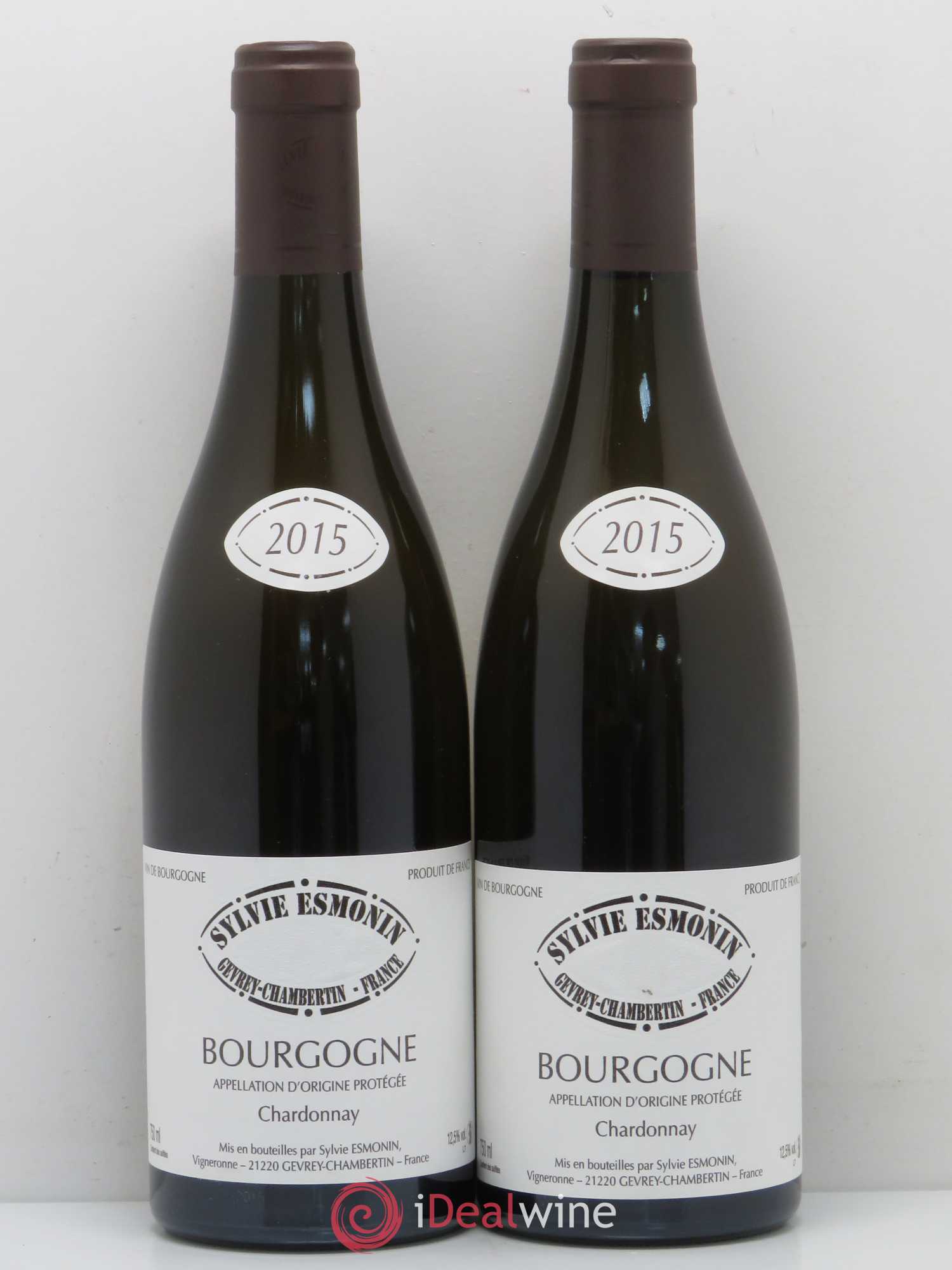 Bourgogne Chardonnay - Sylvie Esmonin 2015 - Posten von 2 Flaschen - 0