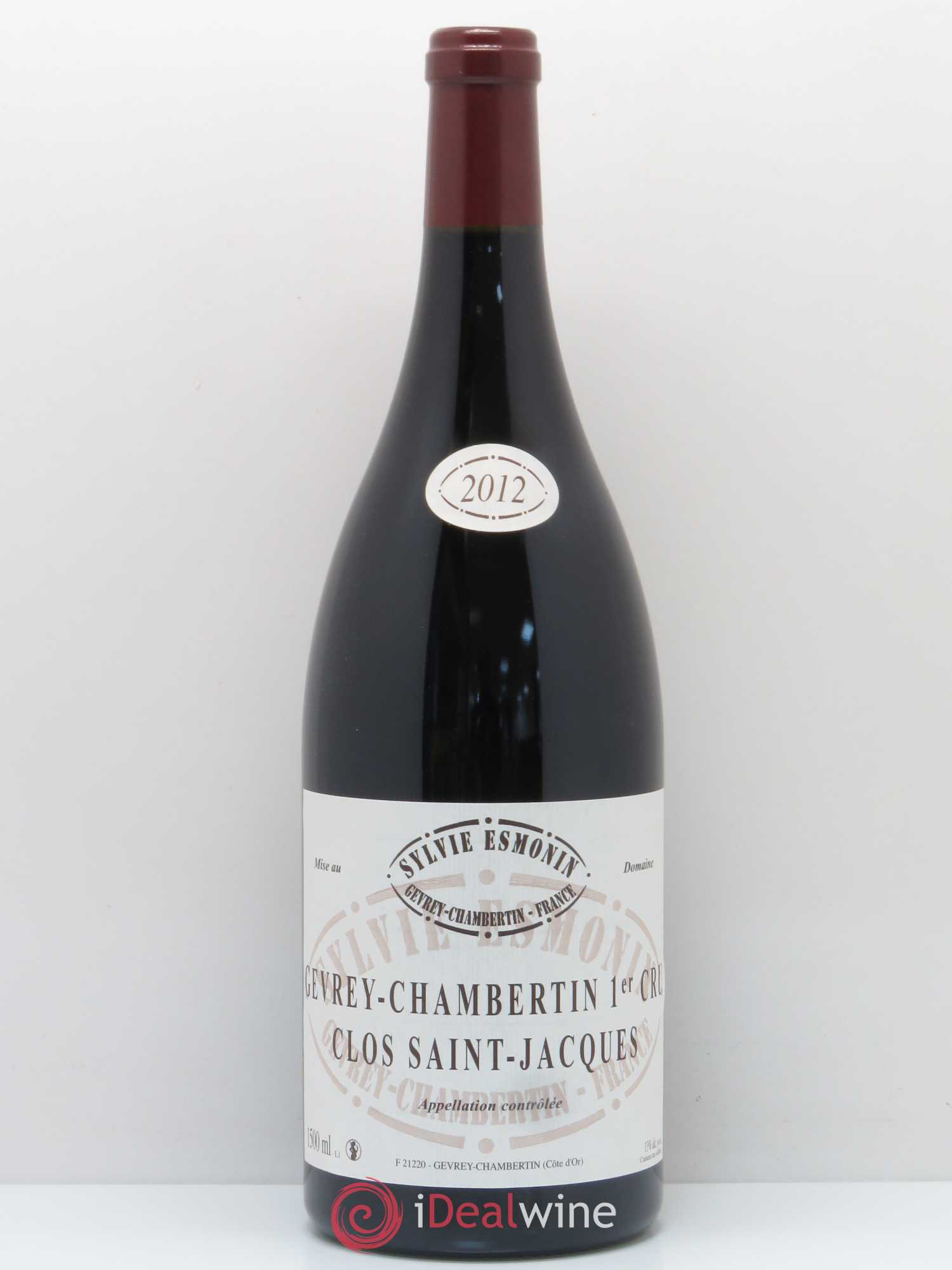 Gevrey-Chambertin 1er Cru Clos Saint Jacques Sylvie Esmonin 2012 - Lot de 1 magnum - 0