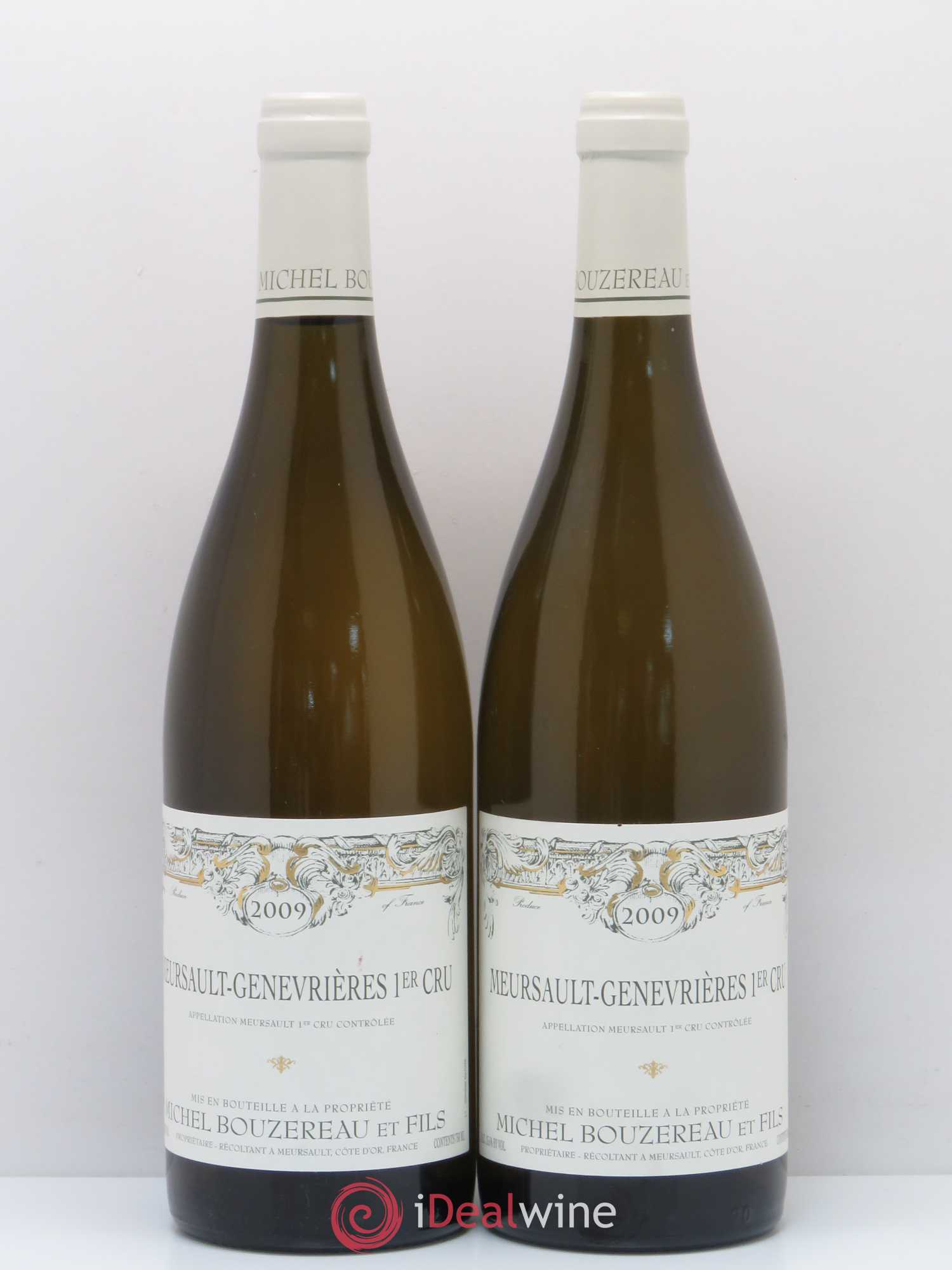 Meursault 1er Cru Les Genevrières Michel Bouzereau et Fils (Domaine) 2009 - Lot de 2 bouteilles - 0