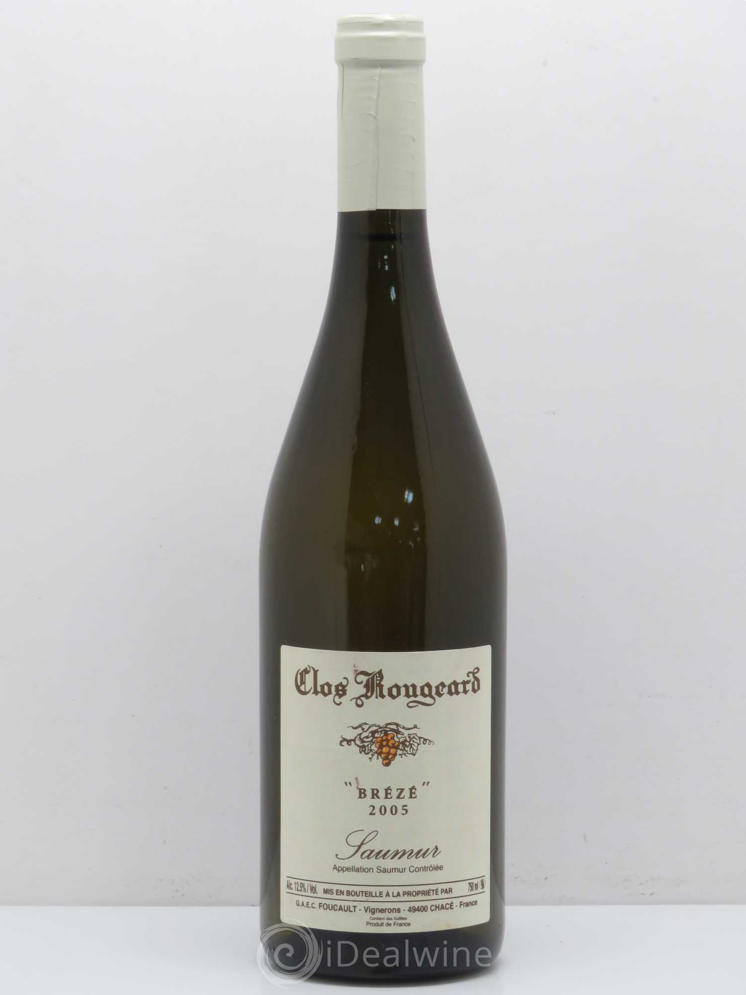 Saumur Brézé Clos Rougeard 2005 - Lot de 1 bouteille - 0