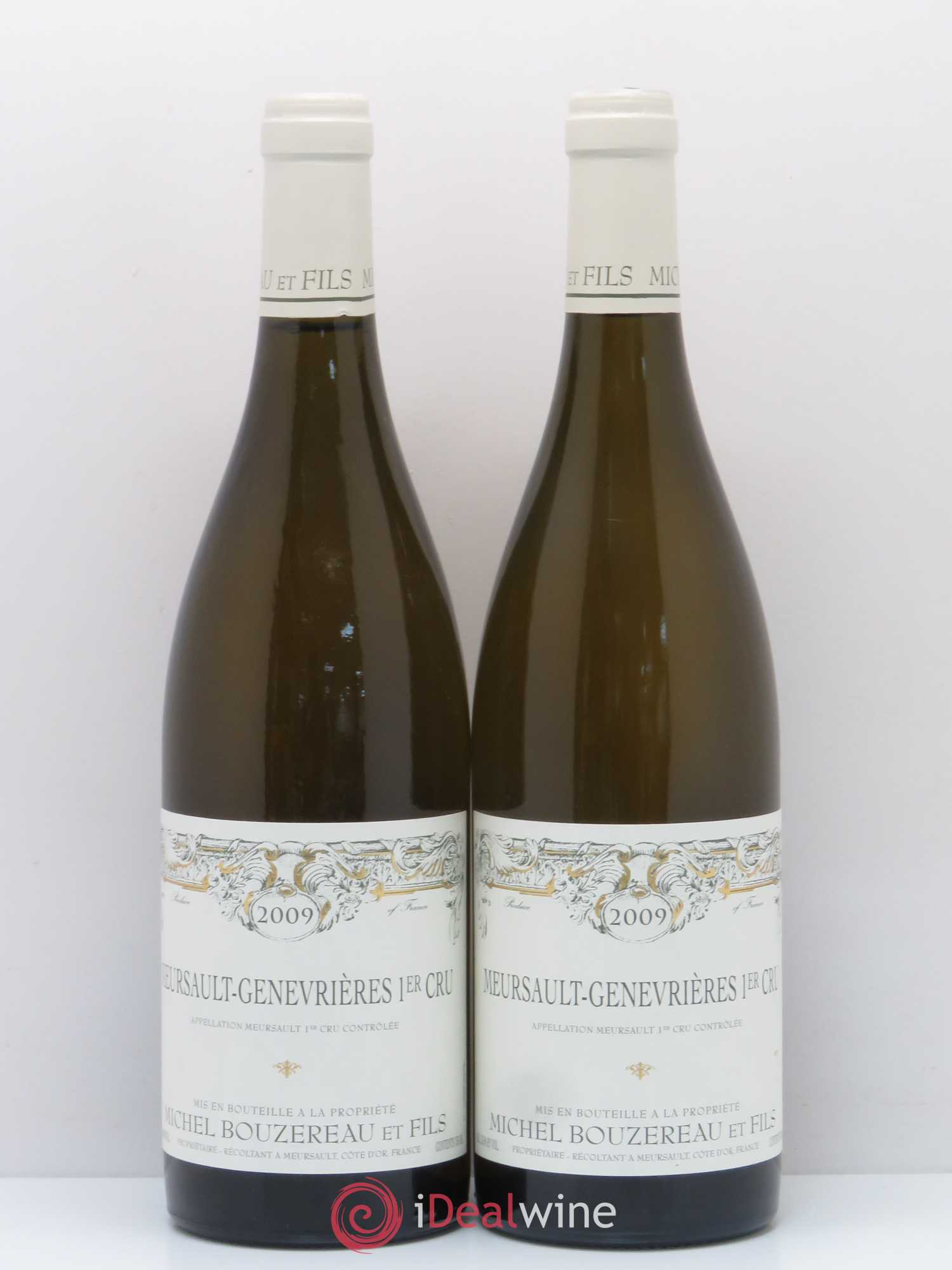 Meursault 1er Cru Les Genevrières Michel Bouzereau et Fils (Domaine) 2009 - Lot de 2 bouteilles - 0