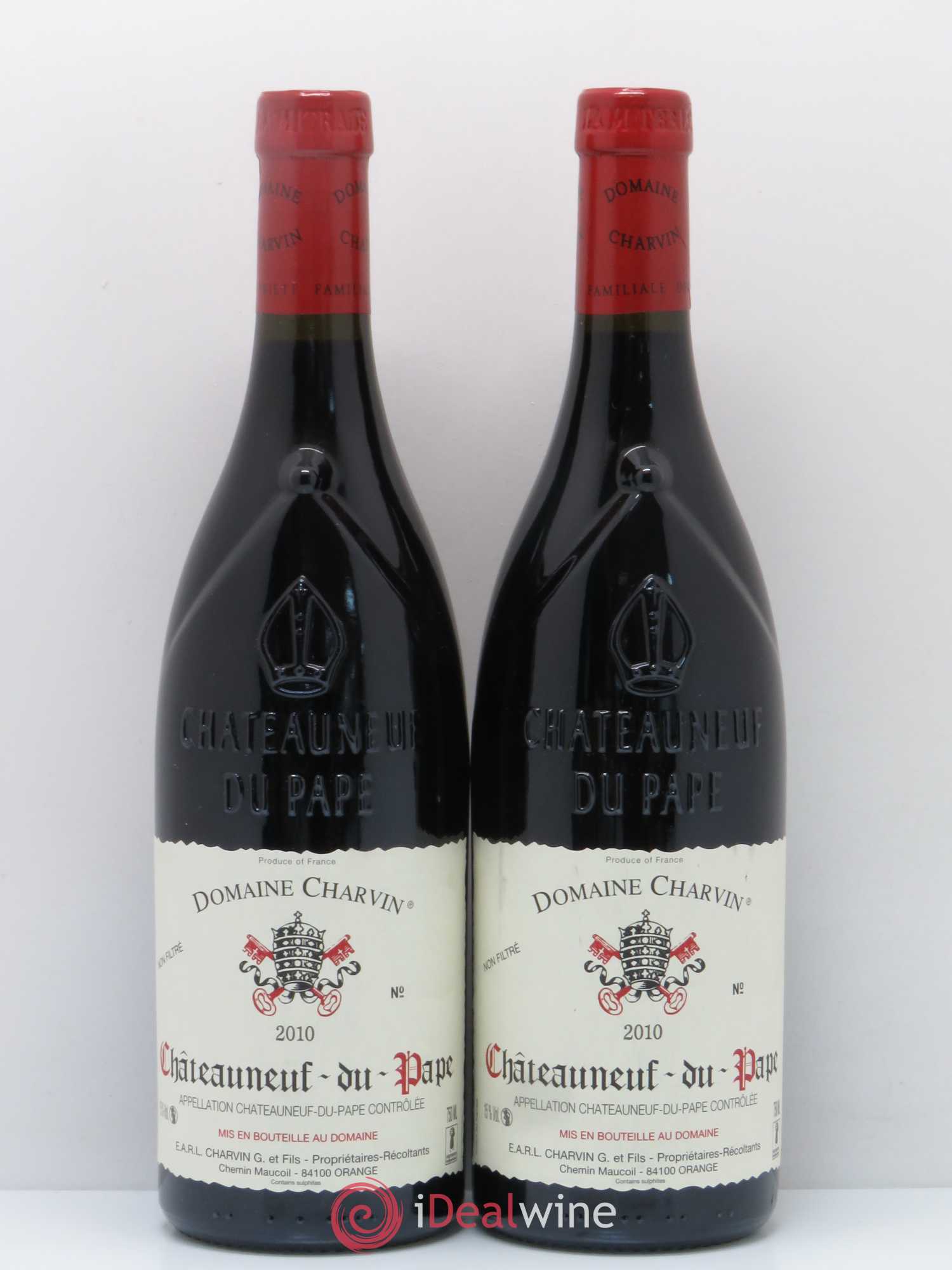 Châteauneuf-du-Pape Charvin (Domaine) 2010 - Lot de 2 bouteilles - 0
