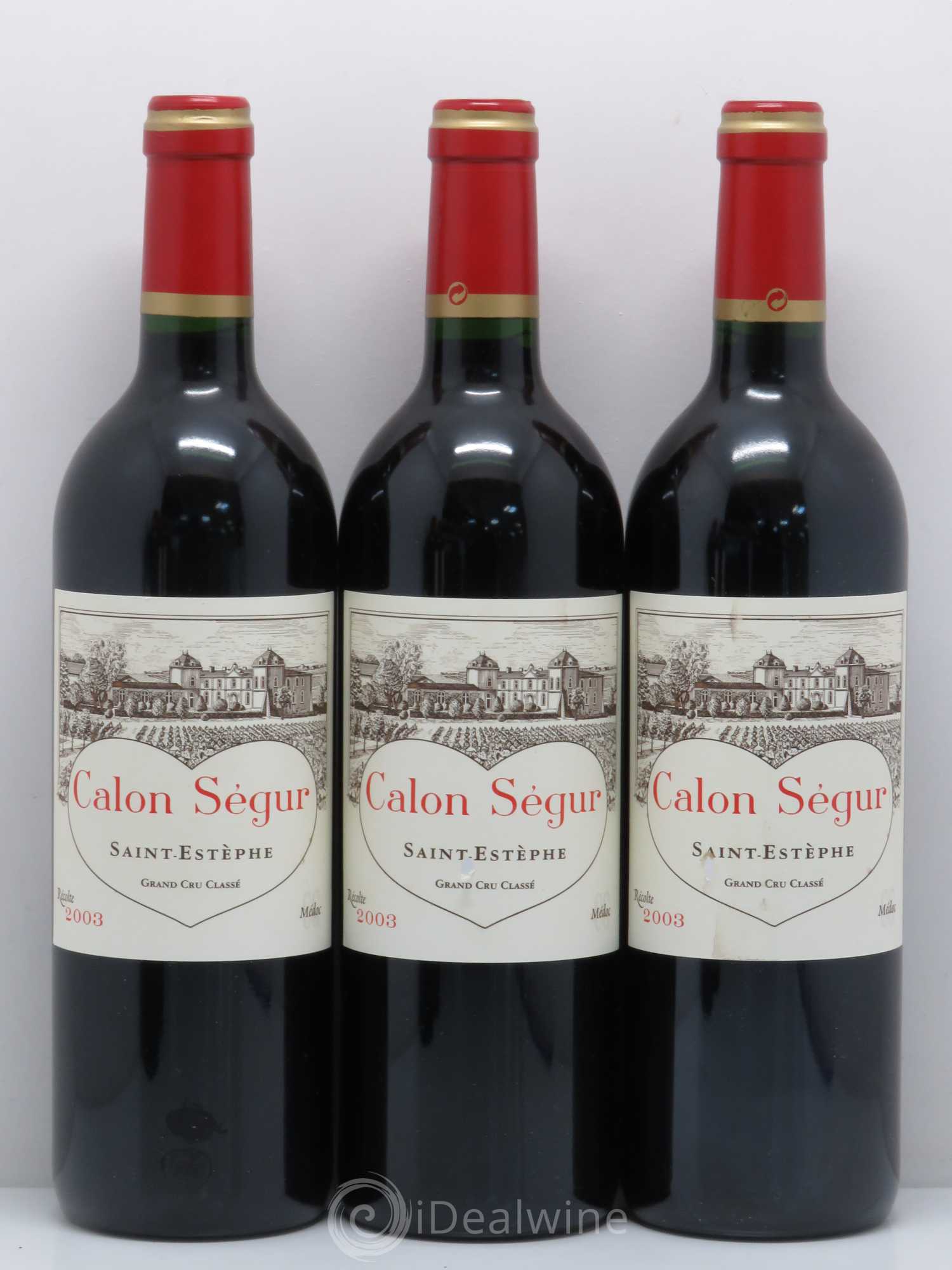 Château Calon Ségur 3ème Grand Cru Classé 2003 - Lot de 5 bouteilles - 1