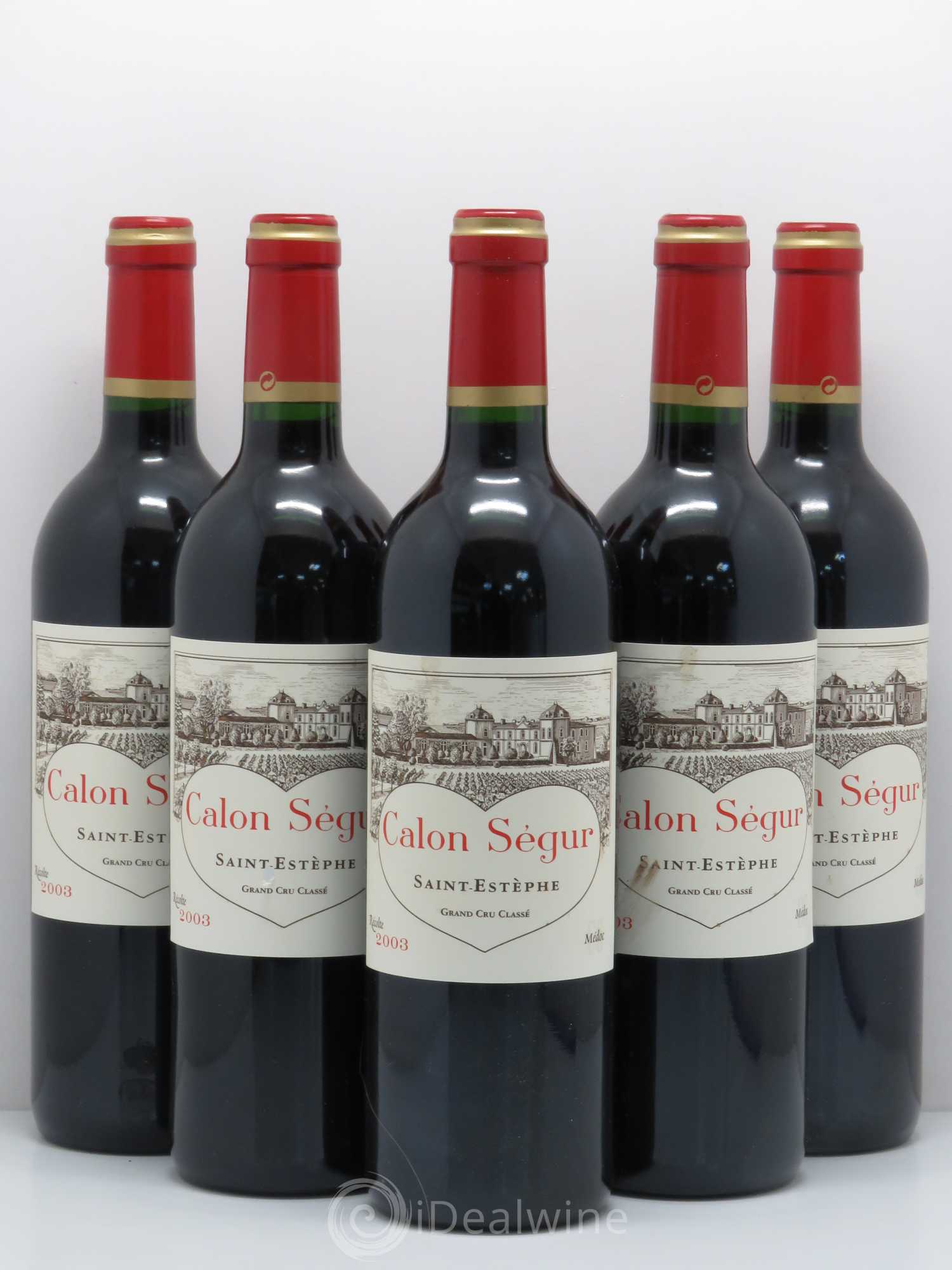 Château Calon Ségur 3ème Grand Cru Classé 2003 - Lot de 5 bouteilles - 0