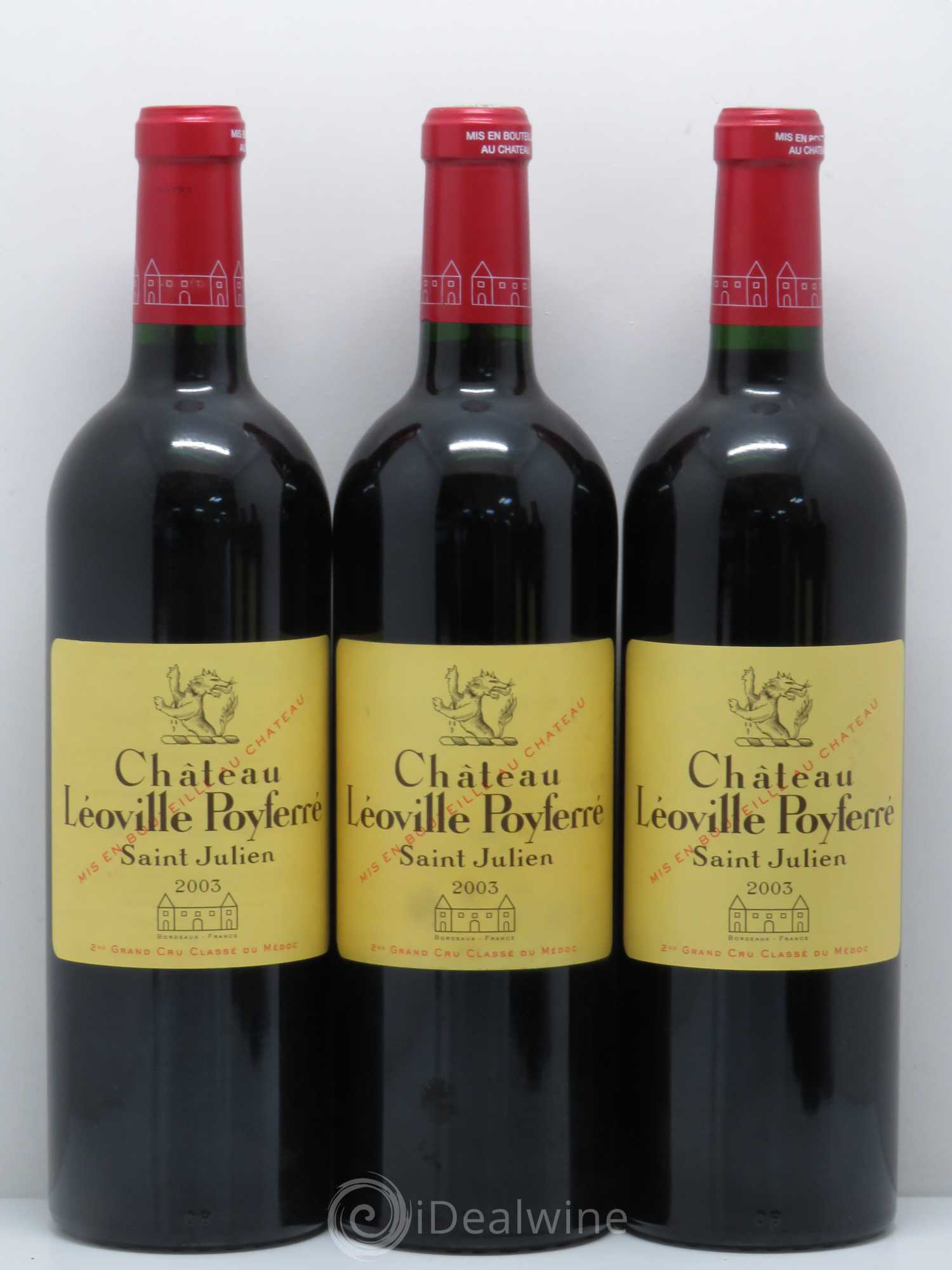 Château Léoville Poyferré 2ème Grand Cru Classé 2003 - Lot de 6 bouteilles - 2