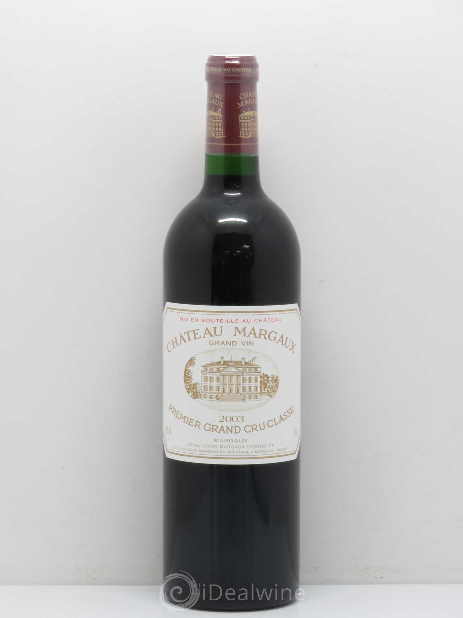 Château Margaux 1er Grand Cru Classé 2003 - Lot de 1 bouteille - 0