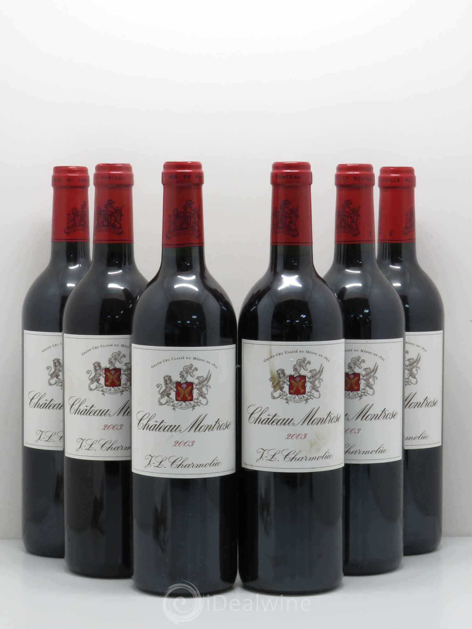 Château Montrose 2ème Grand Cru Classé 2003 - Lot de 6 bouteilles - 0