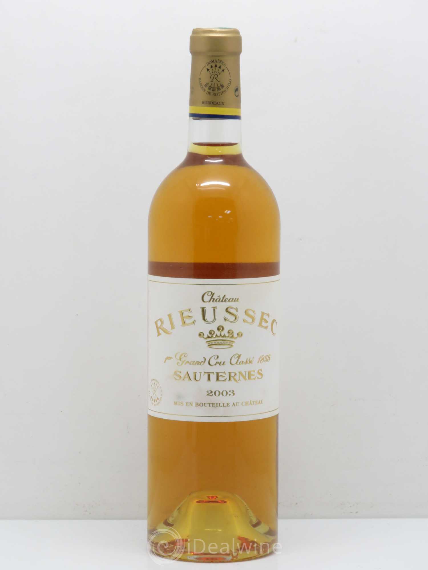 Château Rieussec 1er Grand Cru Classé 2003 - Posten von 1 Flasche - 0