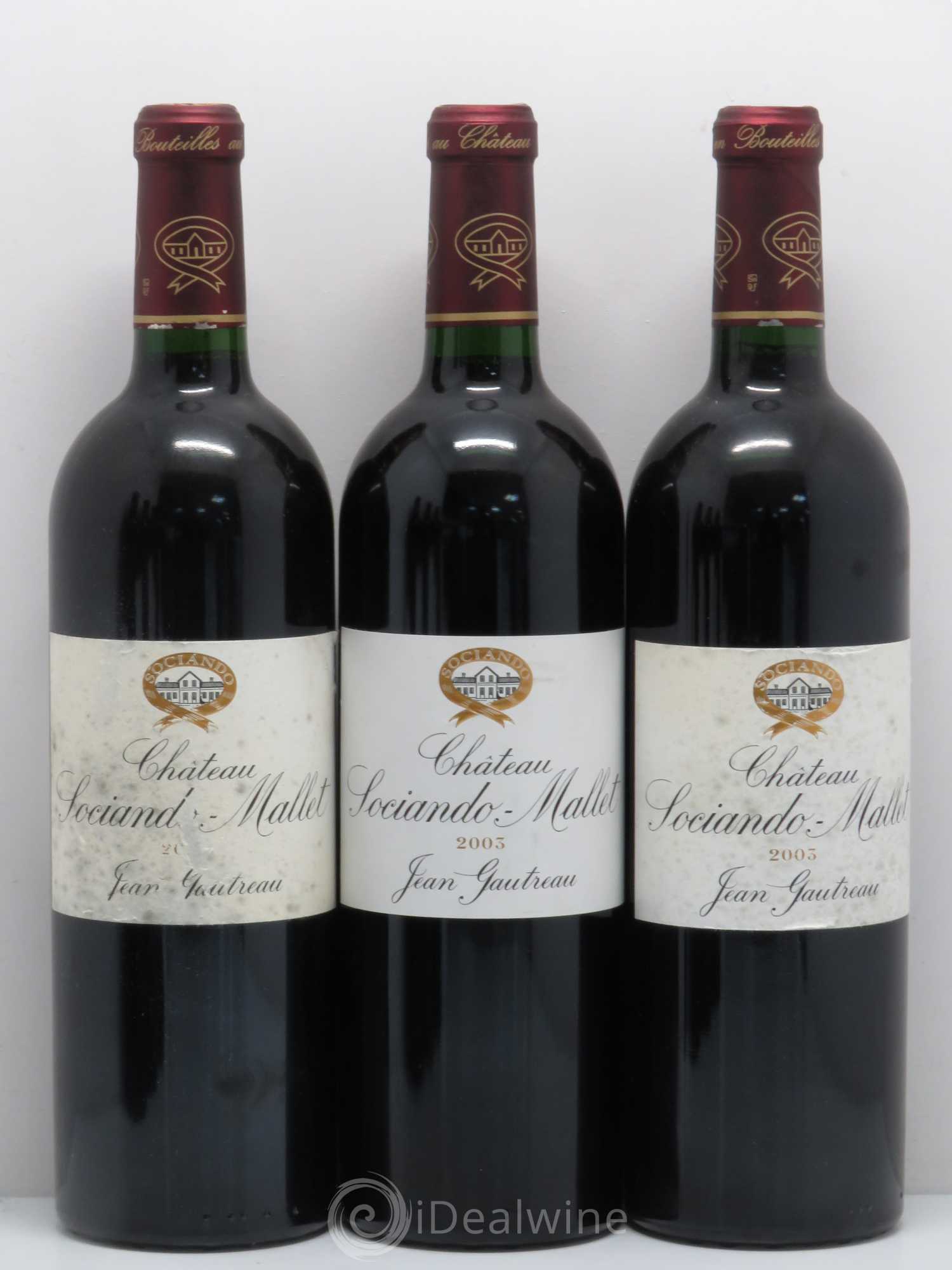Château Sociando Mallet 2003 - Lot de 6 bouteilles - 2