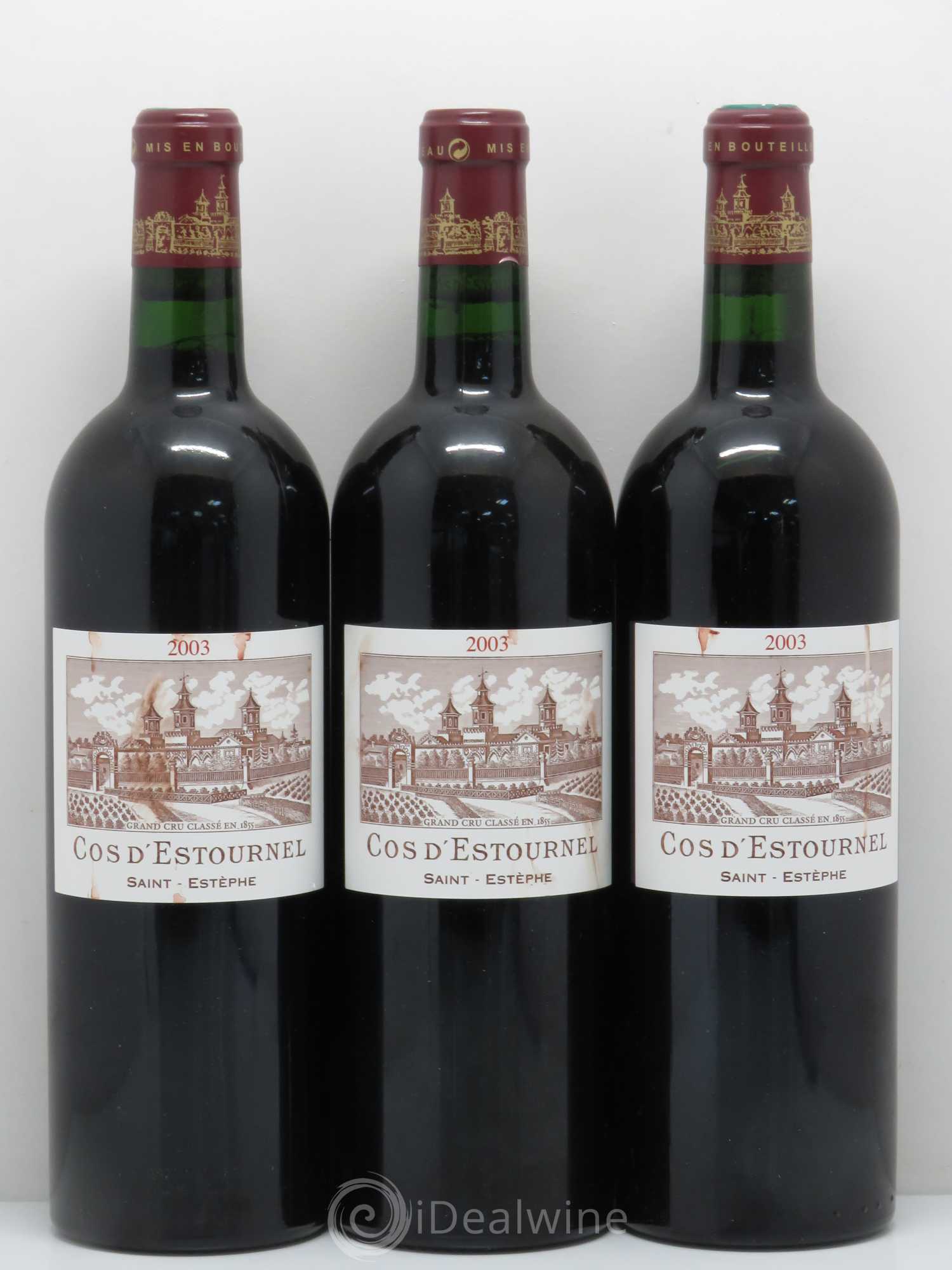 Cos d'Estournel 2ème Grand Cru Classé 2003 - Lot de 3 bouteilles - 0