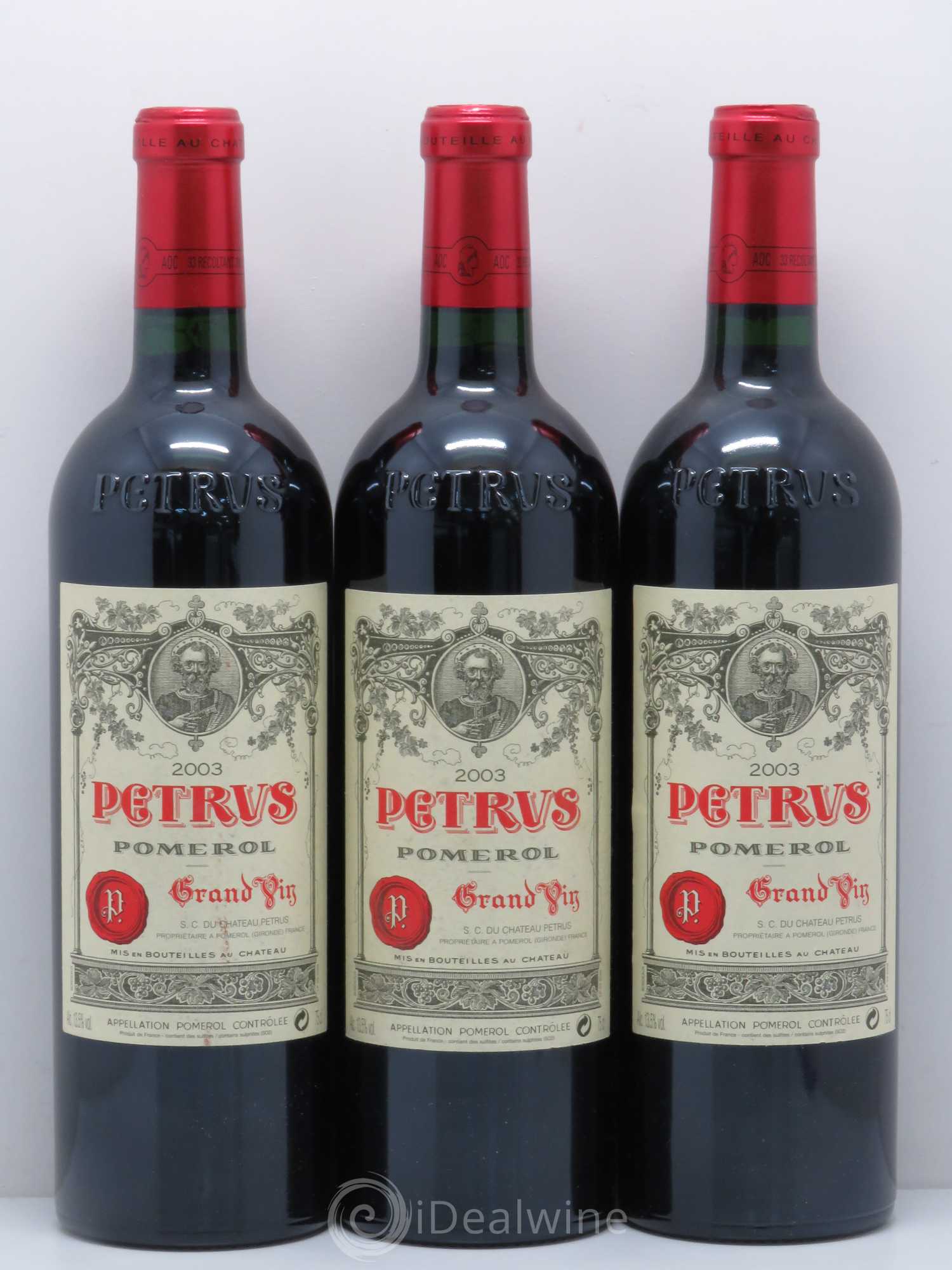 Petrus 2003 - Lot de 3 bouteilles - 0