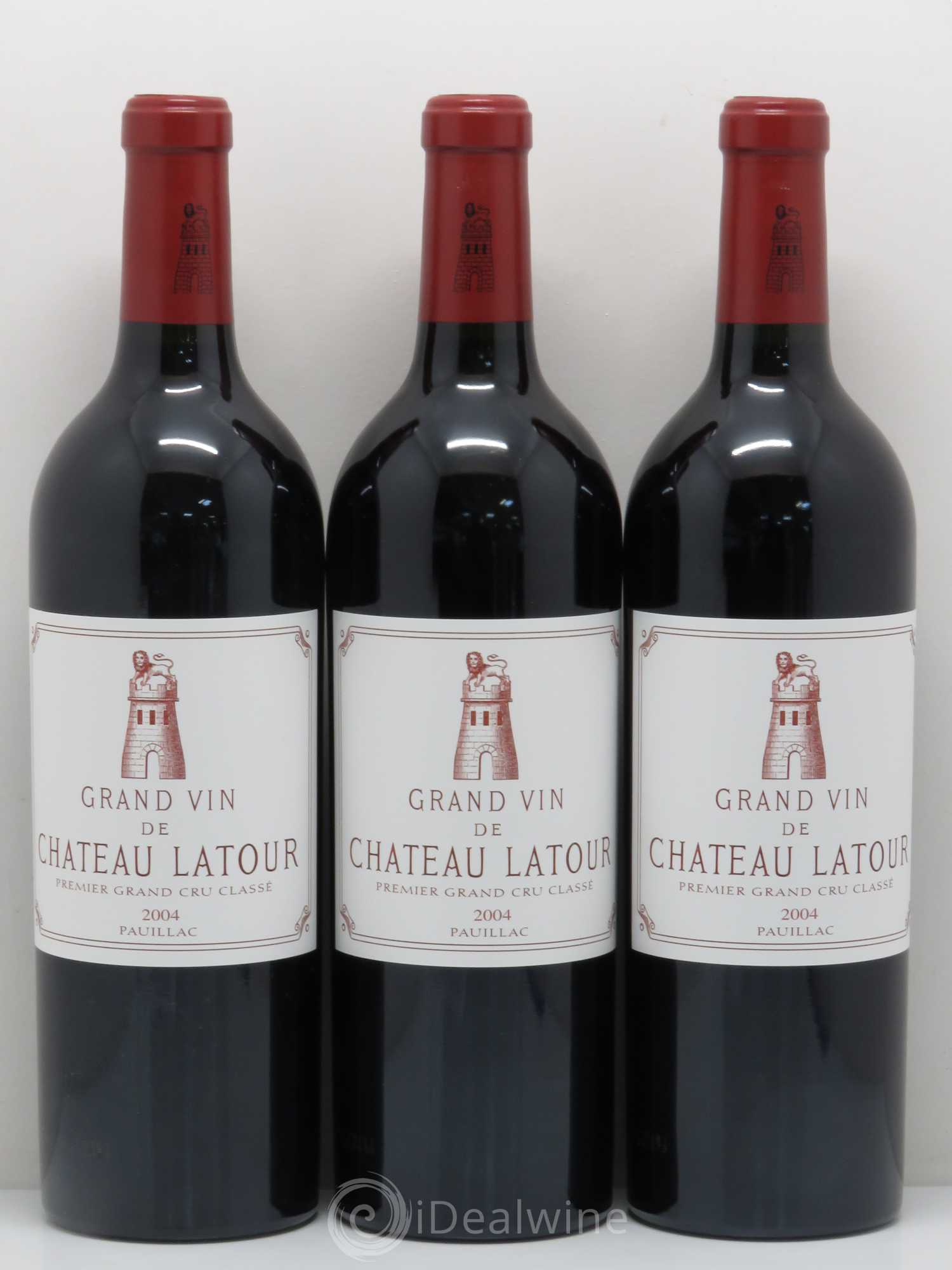Château Latour 1er Grand Cru Classé 2004 - Lot de 3 bouteilles - 0