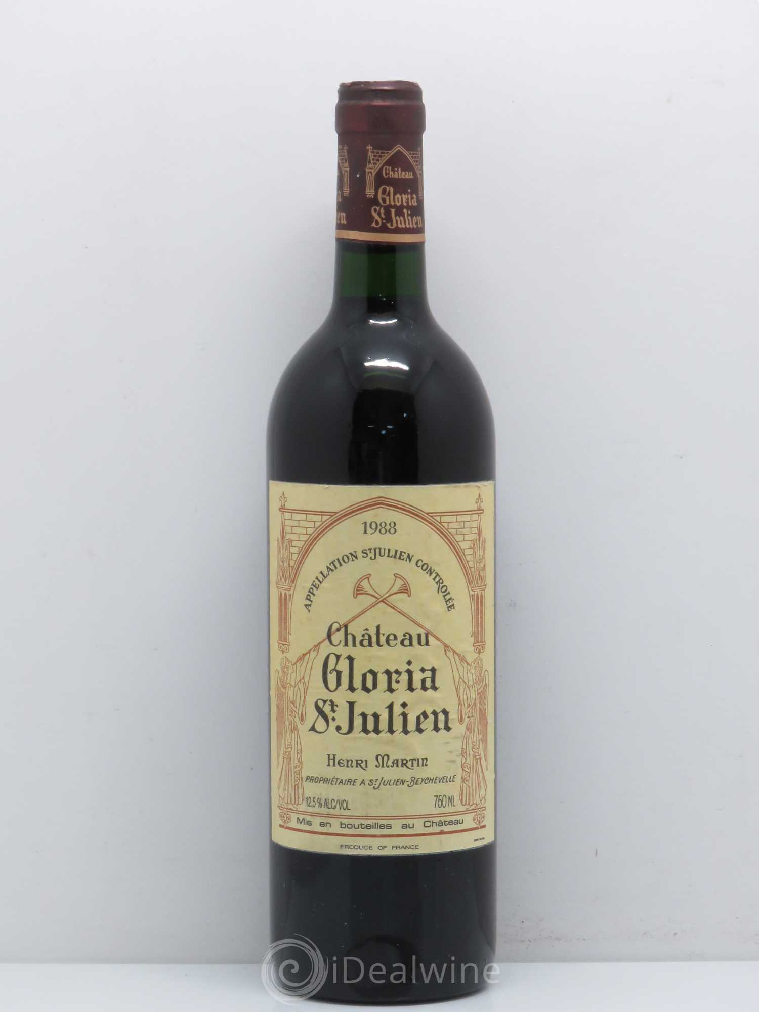Château Gloria 1988 - Lot de 1 bouteille - 0